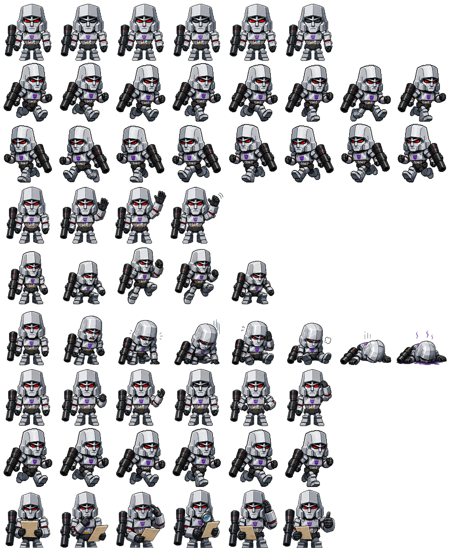 Megatron spritesheet preview