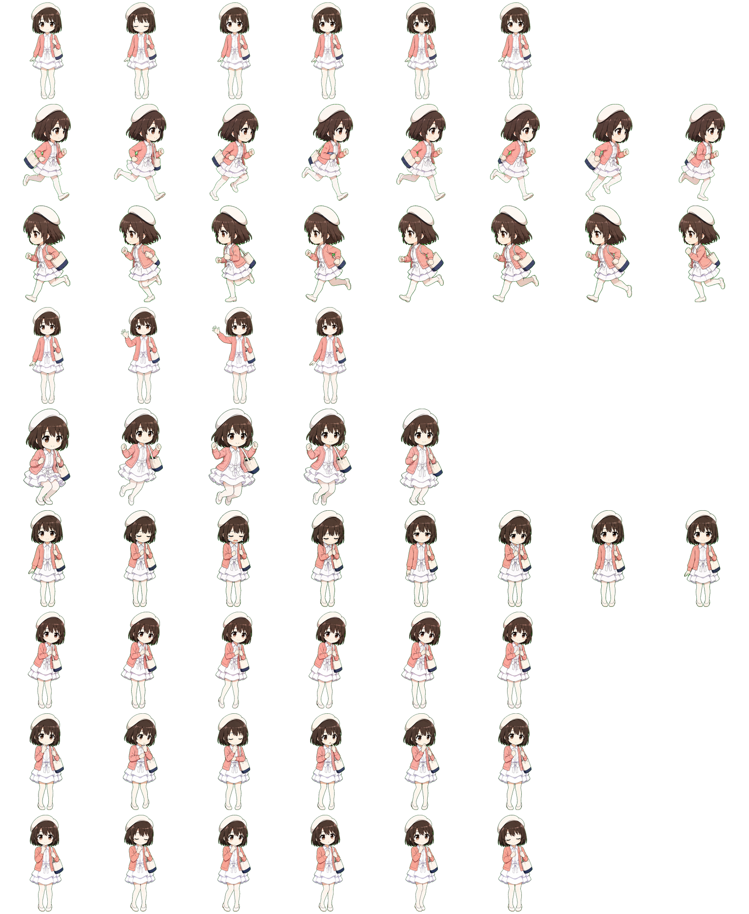 Megumi Spring Chibi Codex Pet アニメーションデスクトップペットのプレビュー
