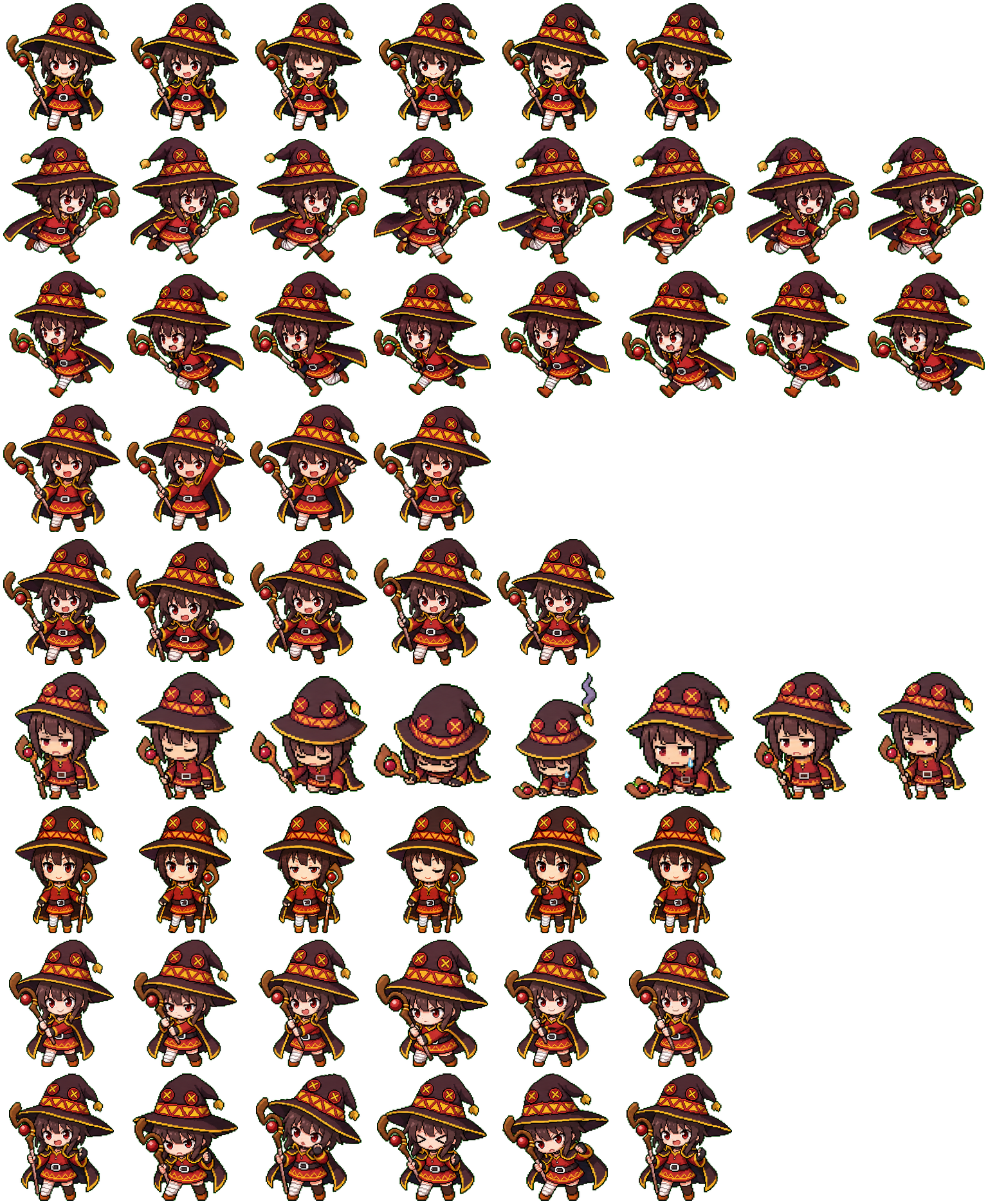 Megumin animated desktop pet preview for Codex Pet