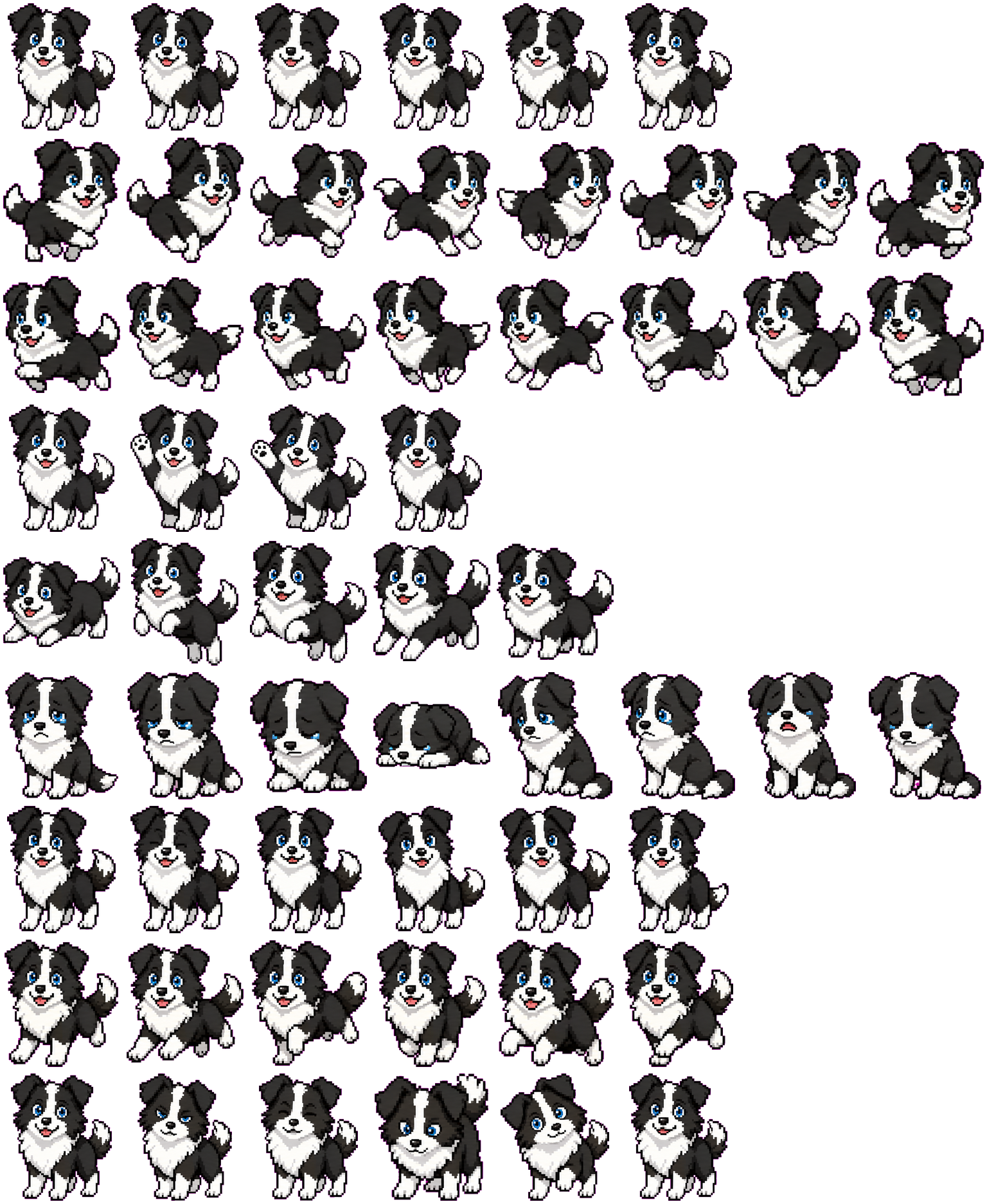 Mia spritesheet preview