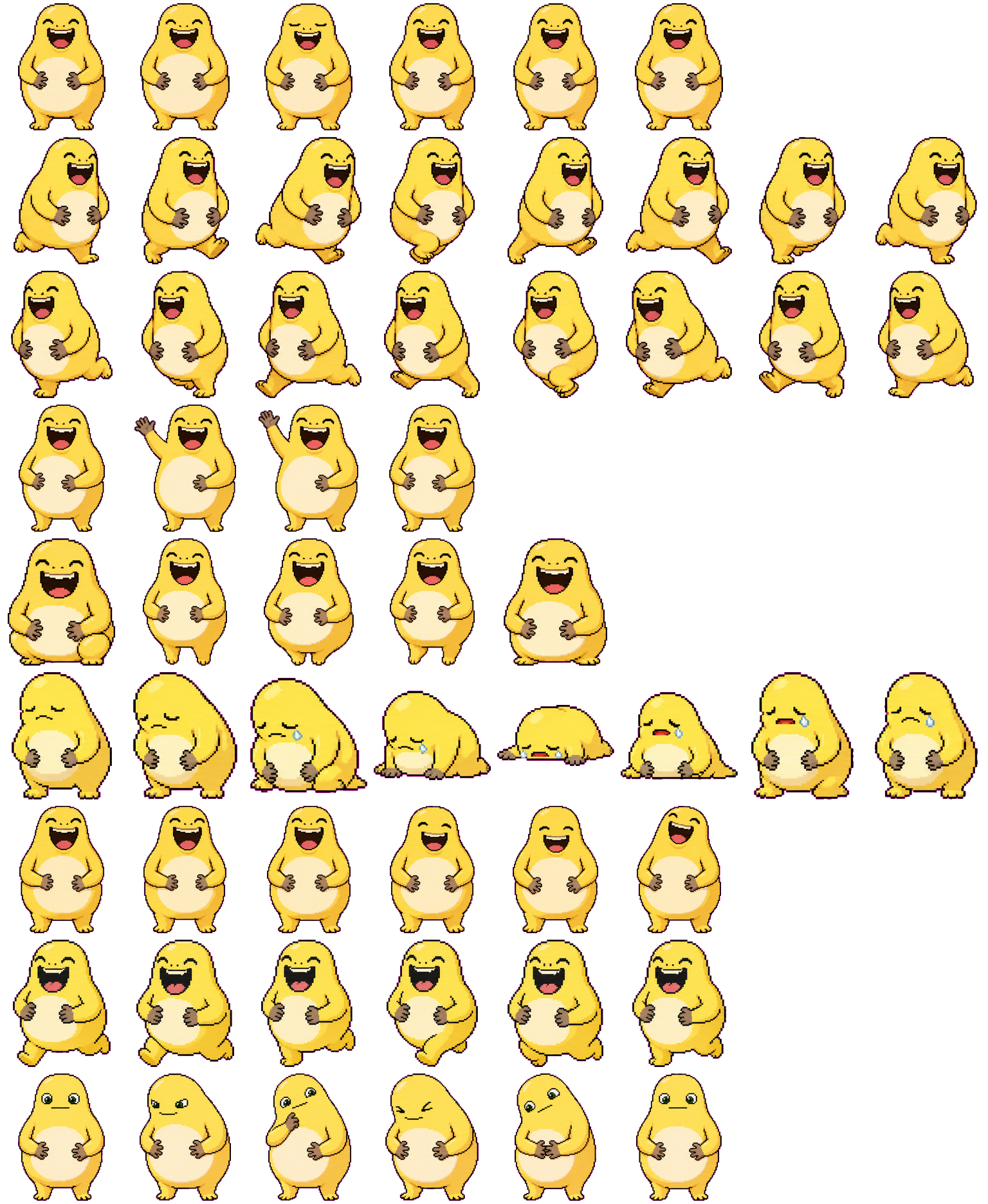 奶蛙 spritesheet preview