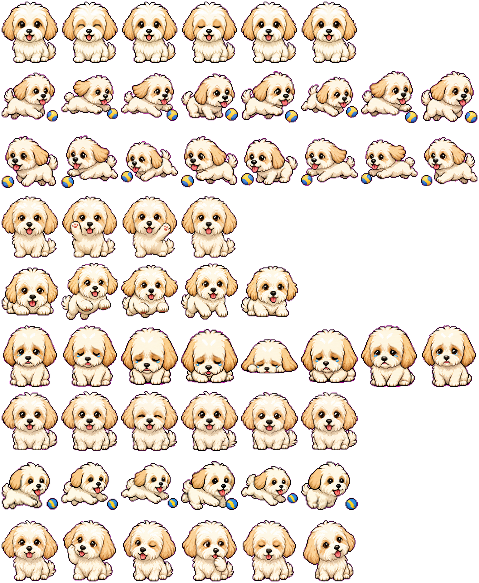 Milo spritesheet preview