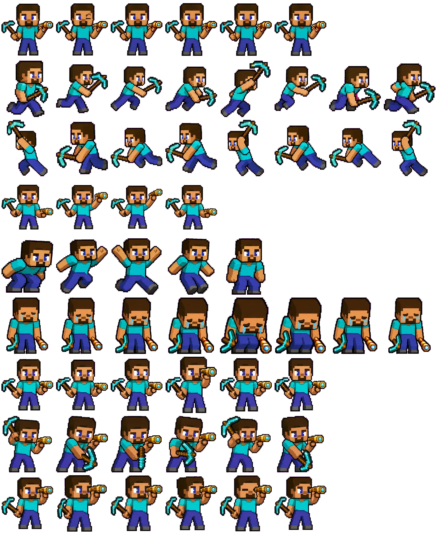 Steve spritesheet preview
