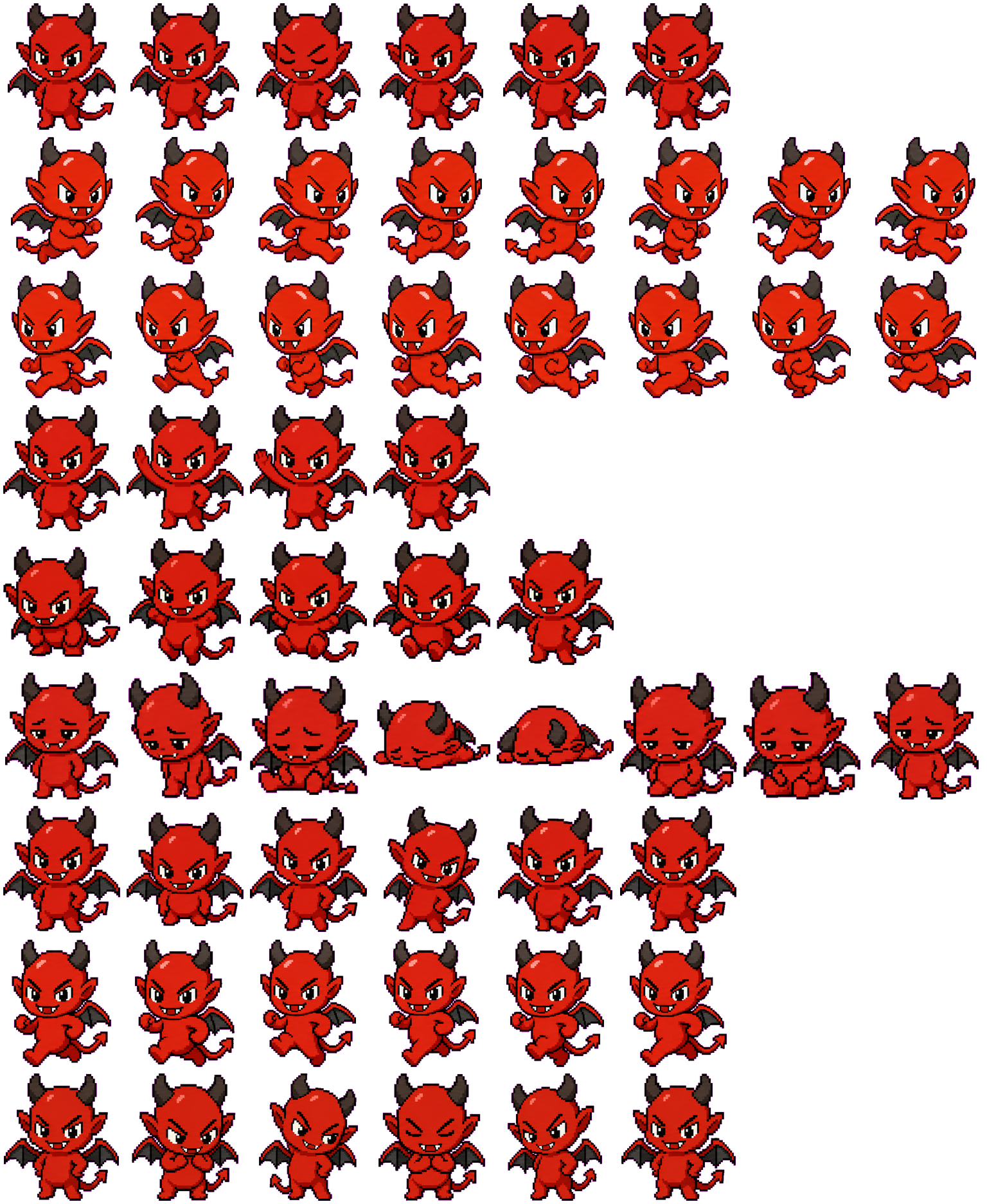 Mini Devil spritesheet preview