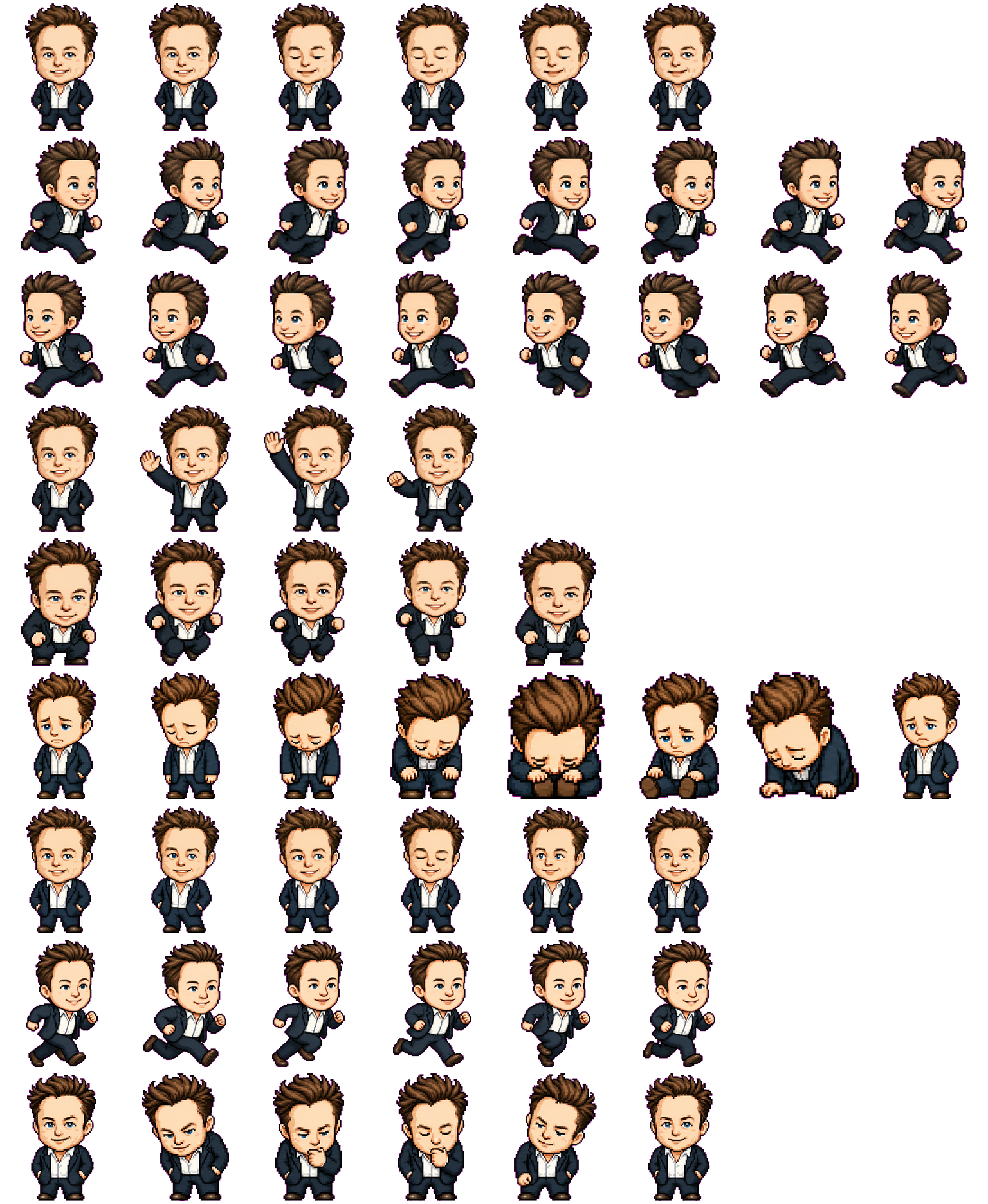 Mini Elon spritesheet preview