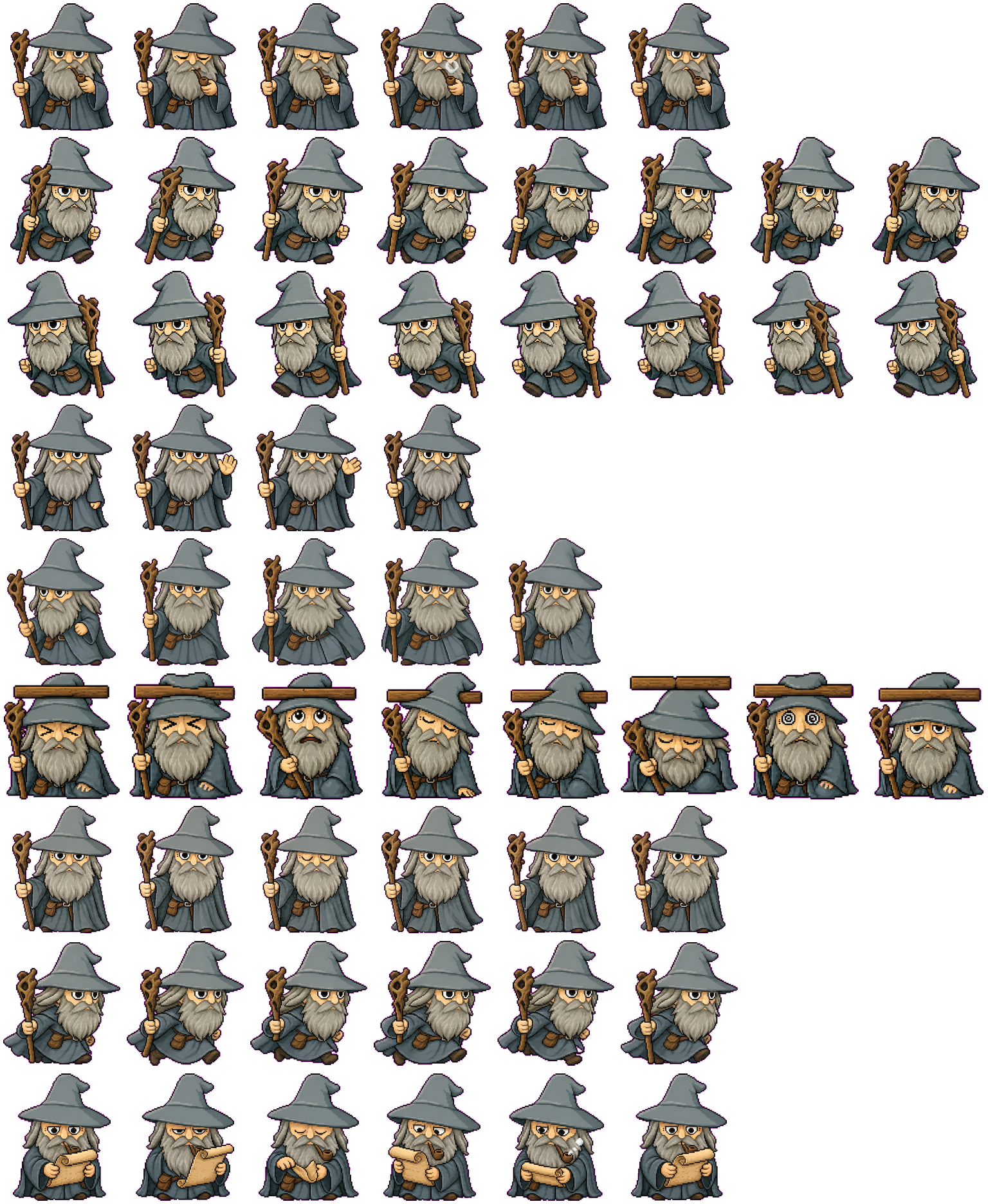 Mini Gandalf the Grey animated desktop pet preview for Codex Pet