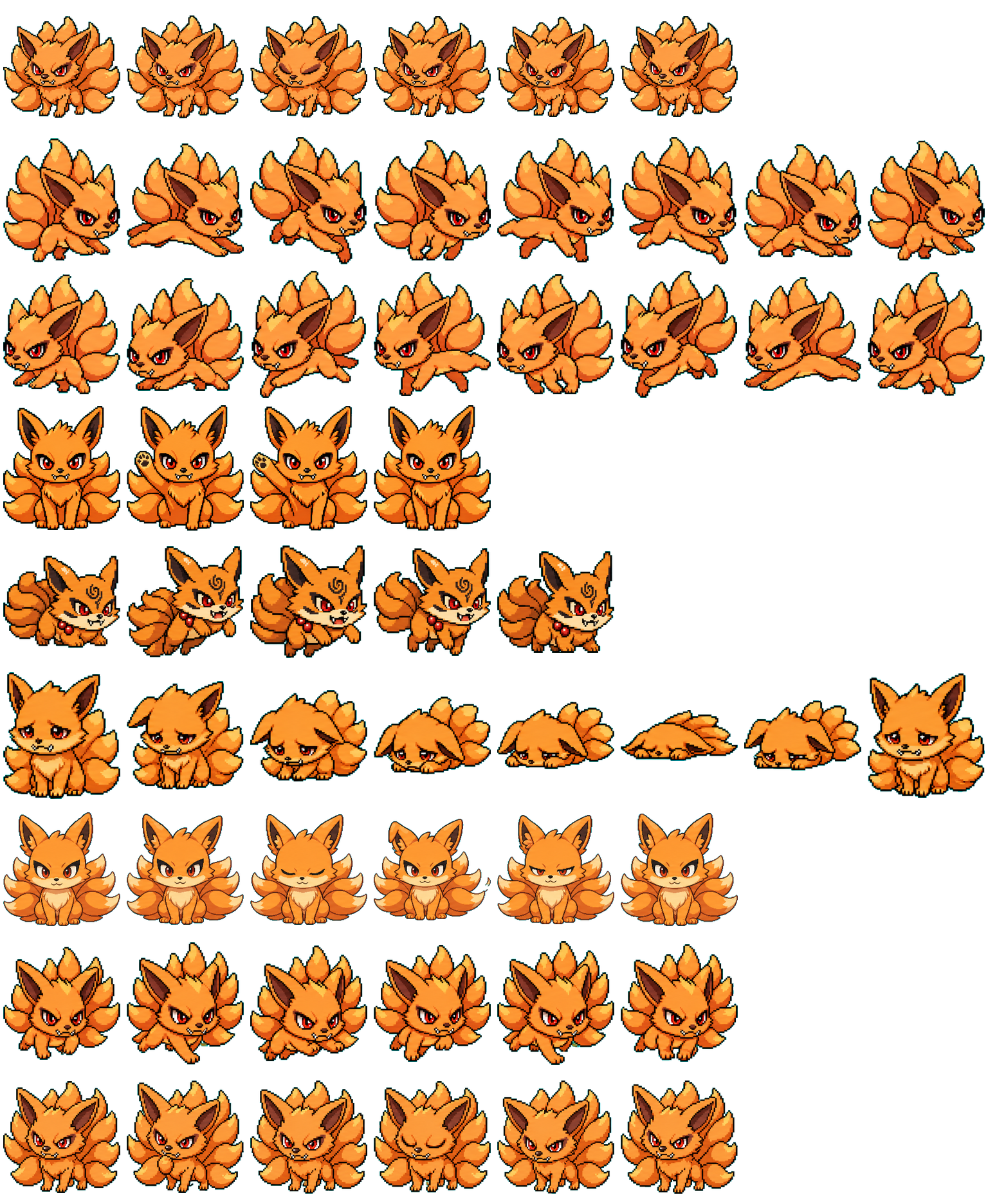 Mini Kurama animated desktop pet preview for Codex Pet