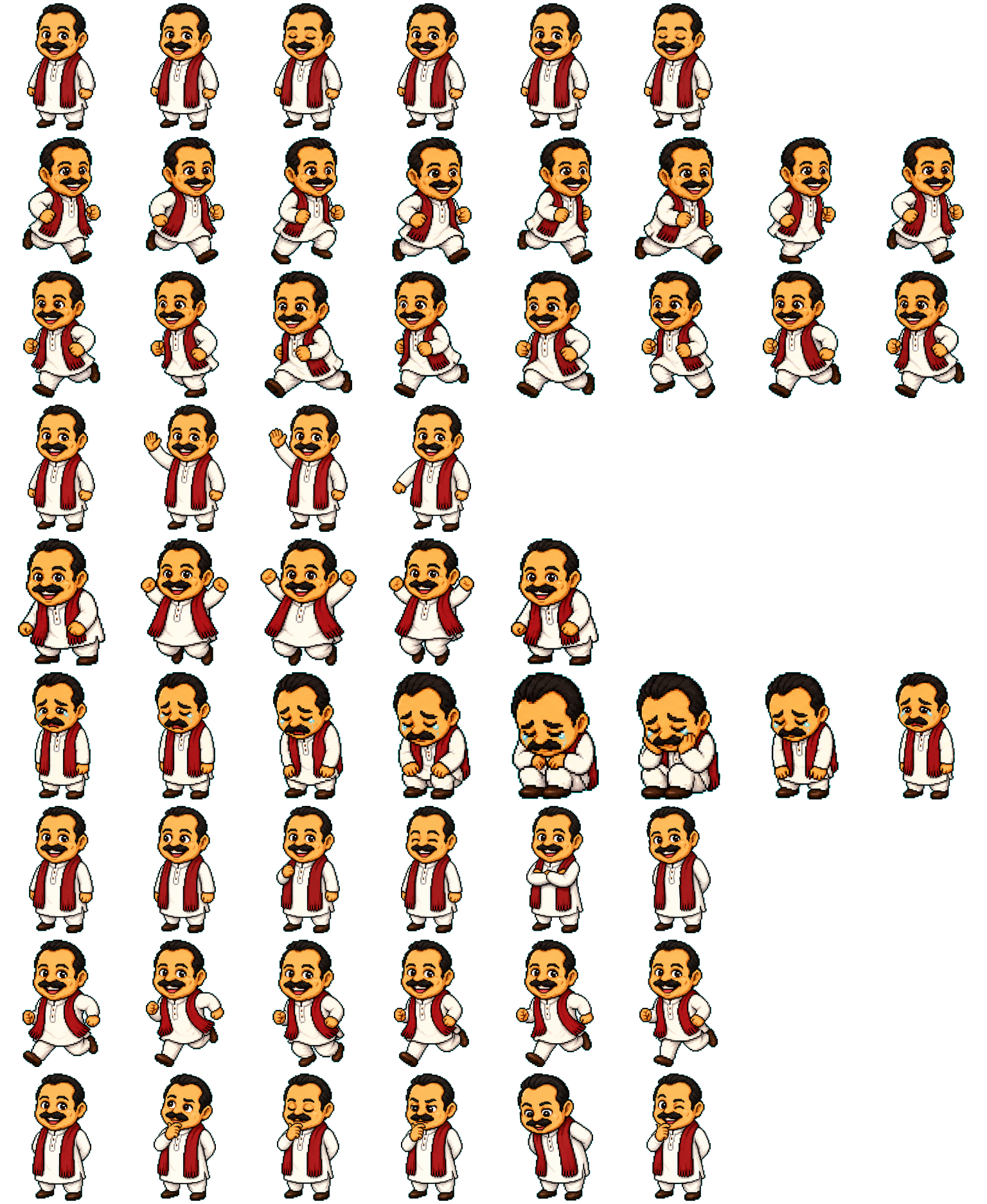 Mini Mahi spritesheet preview