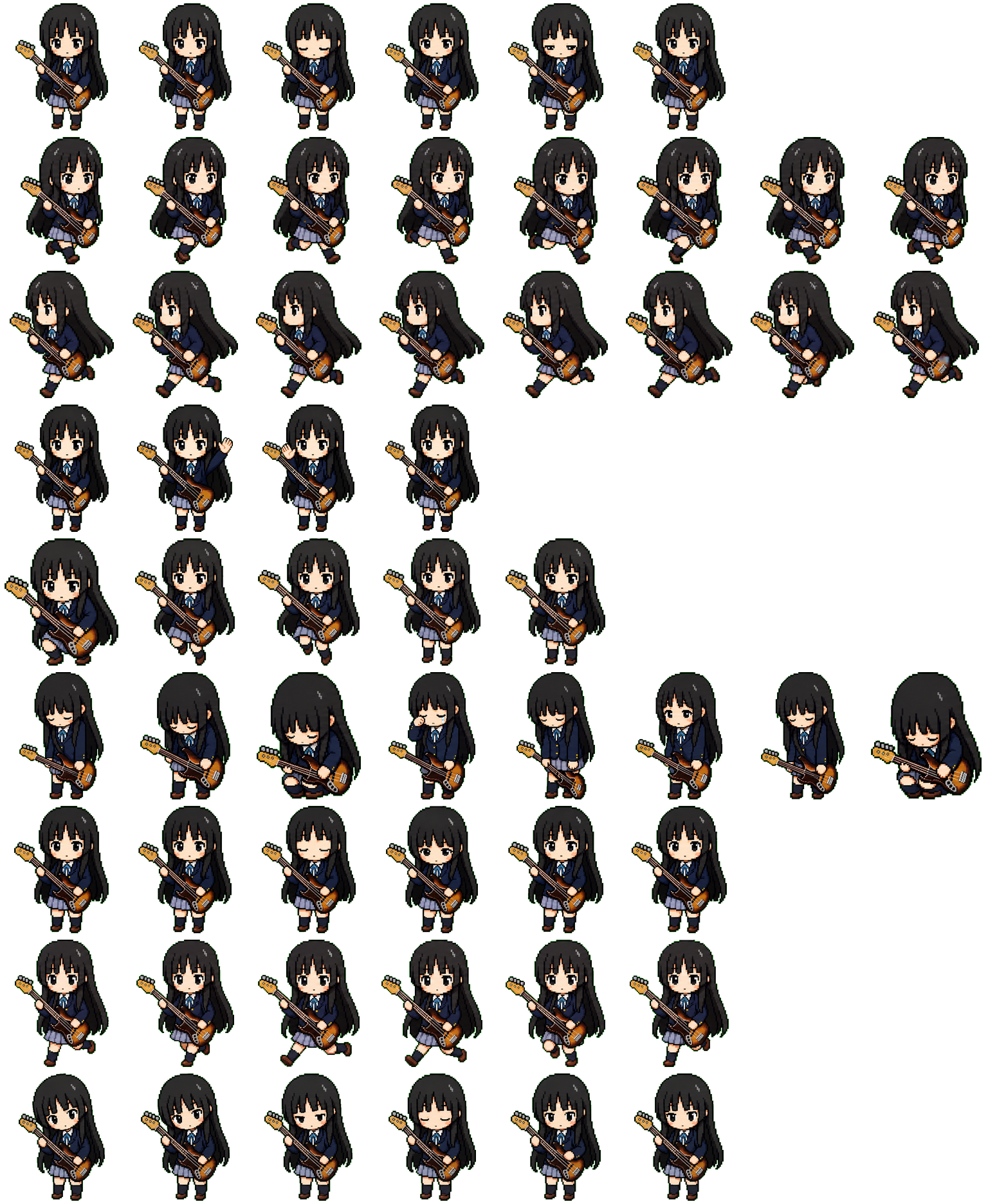 Mio spritesheet preview