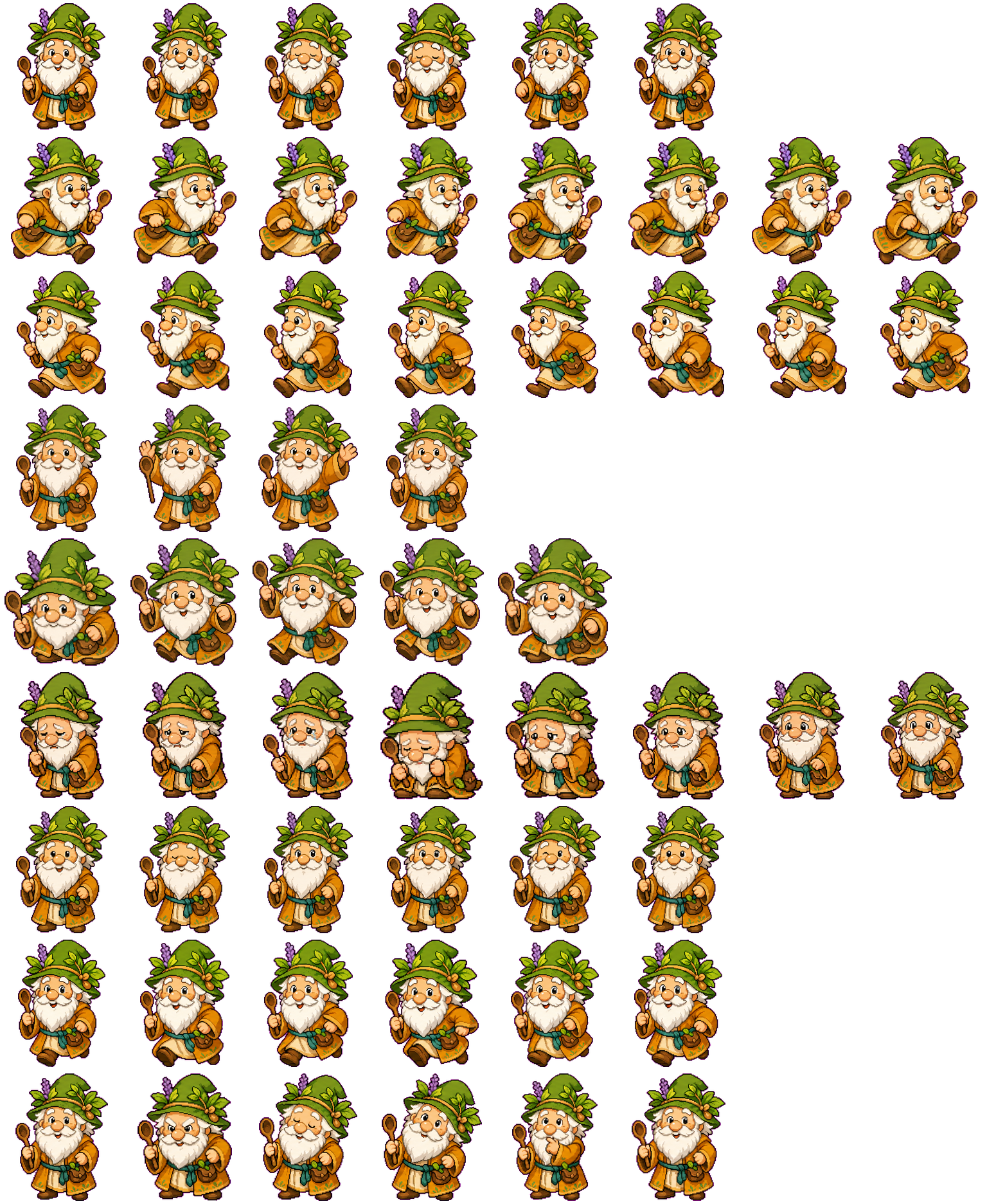 Miraculix spritesheet preview