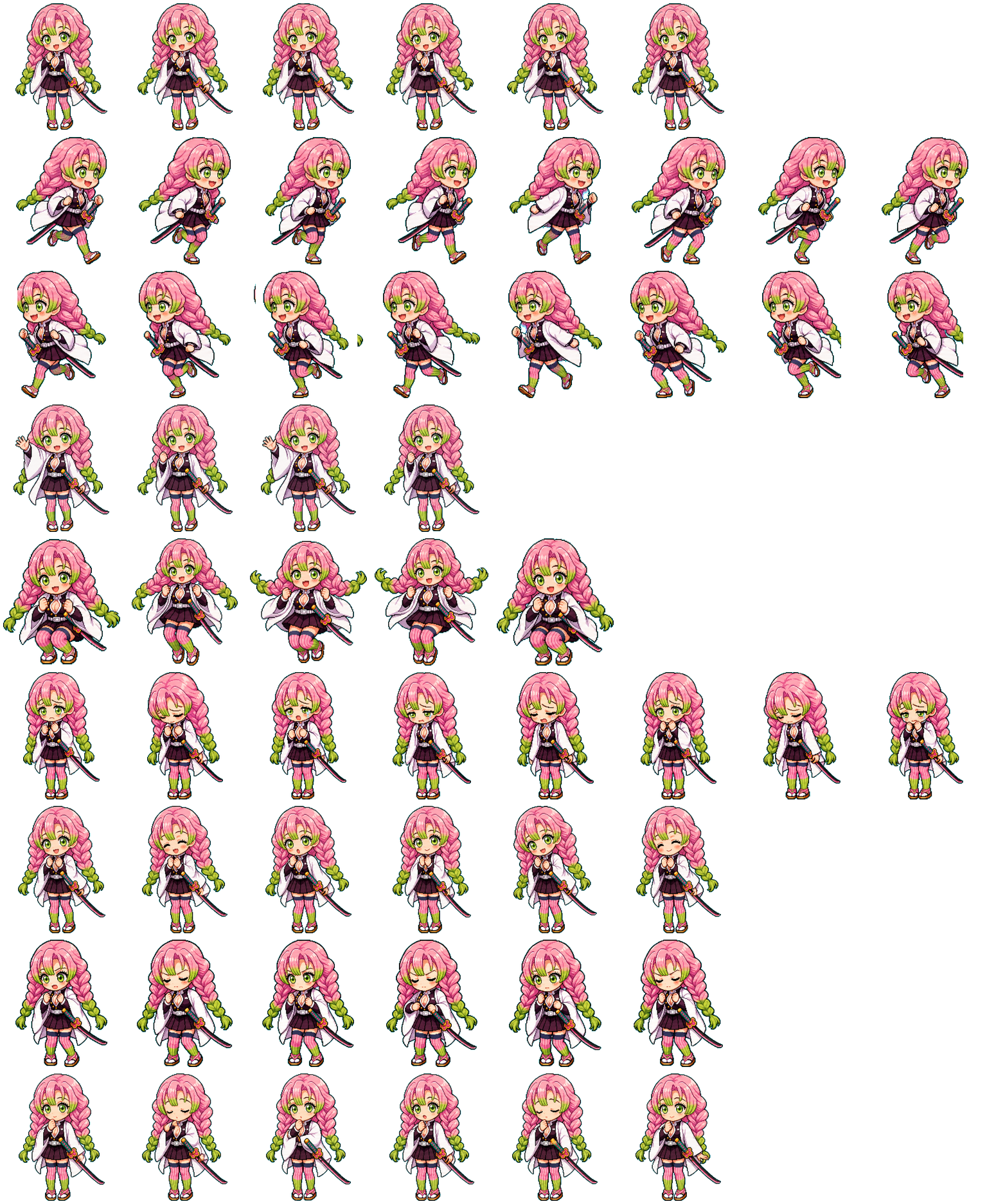 Mitsuri Codex Pet アニメーションデスクトップペットのプレビュー