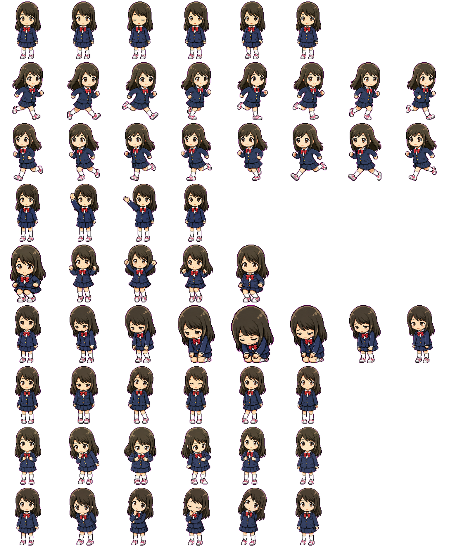 水野茜 Mizuno Akane spritesheet preview