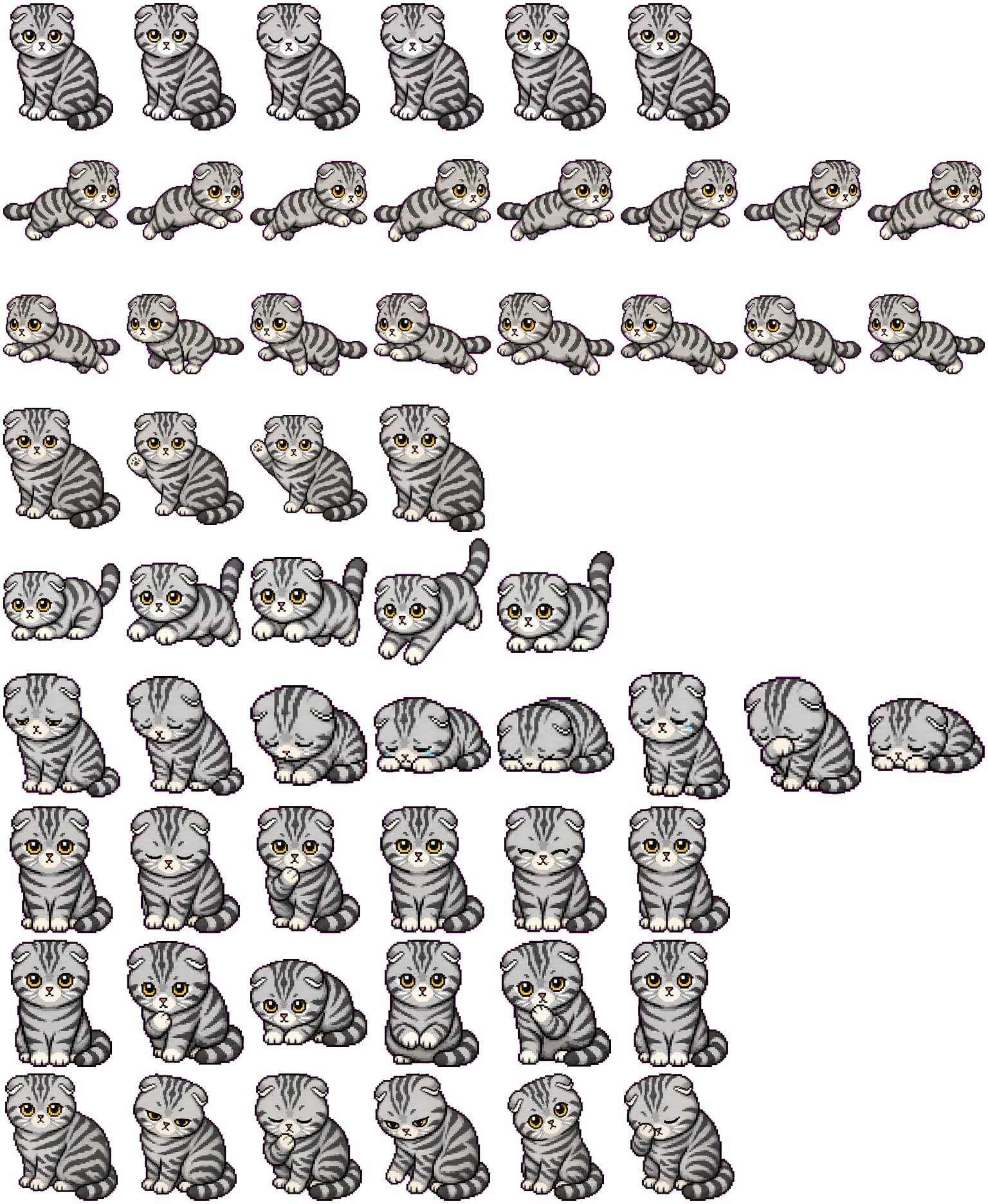 Caicai spritesheet preview