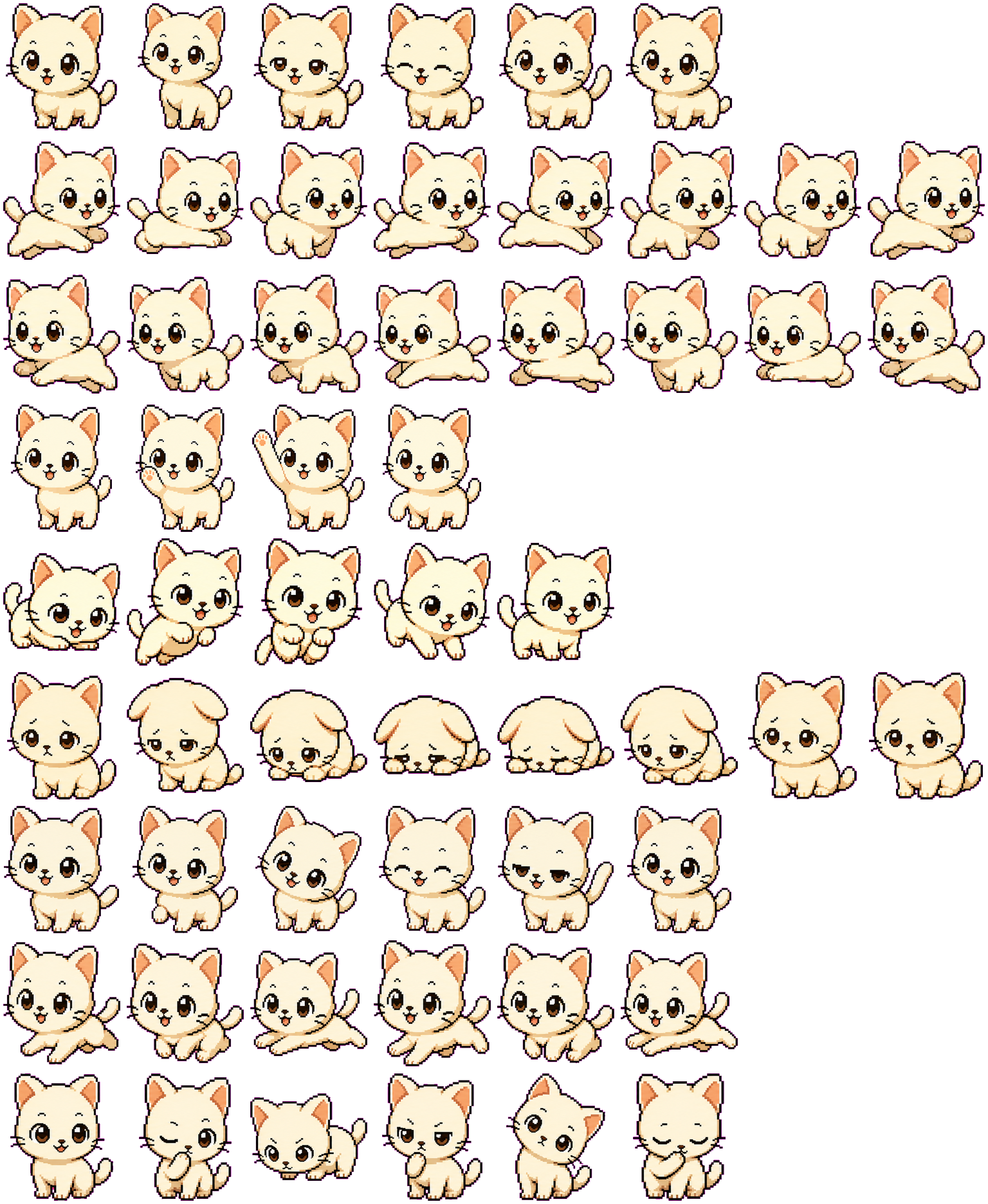 Mochi spritesheet preview