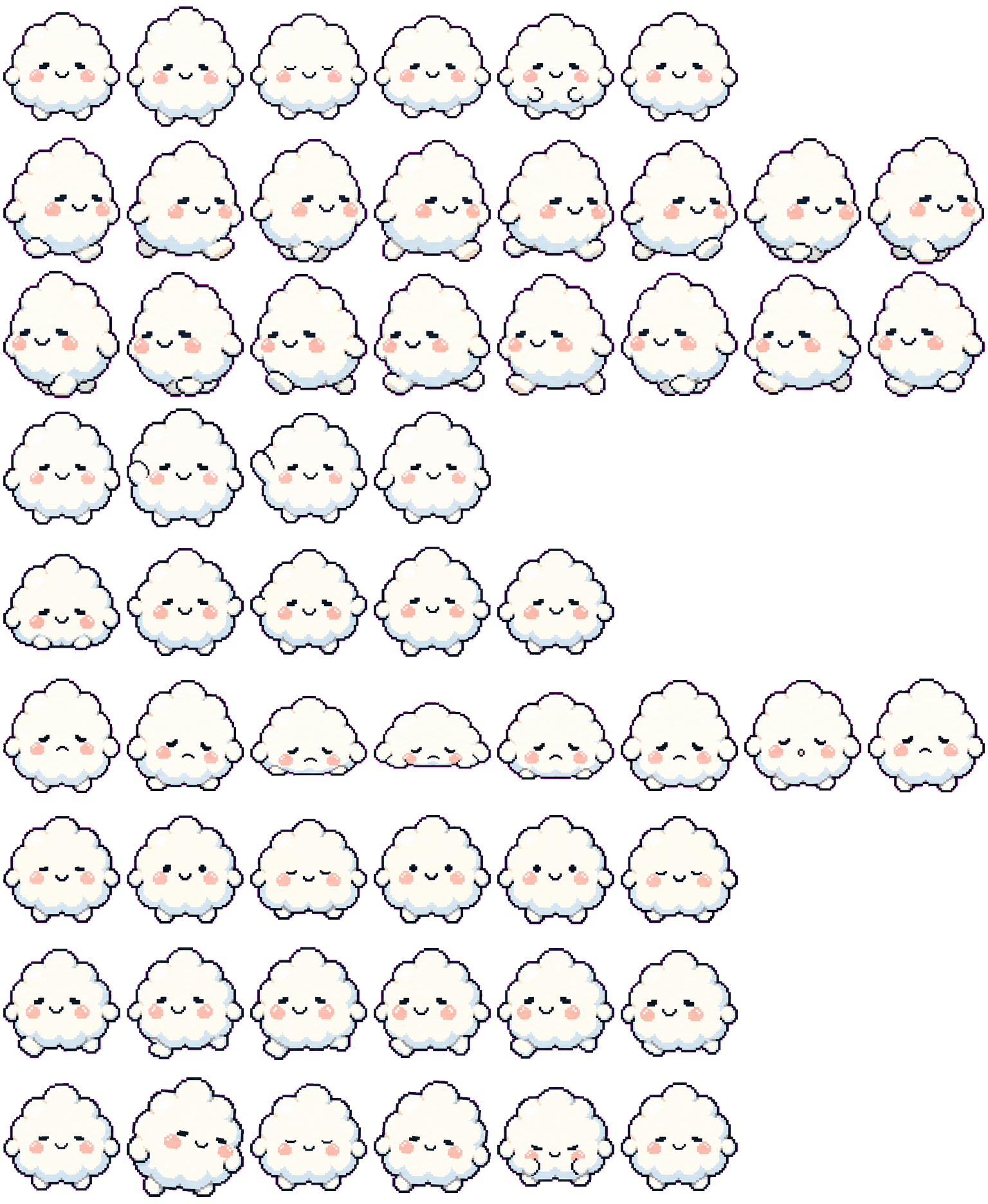 Mofu spritesheet preview