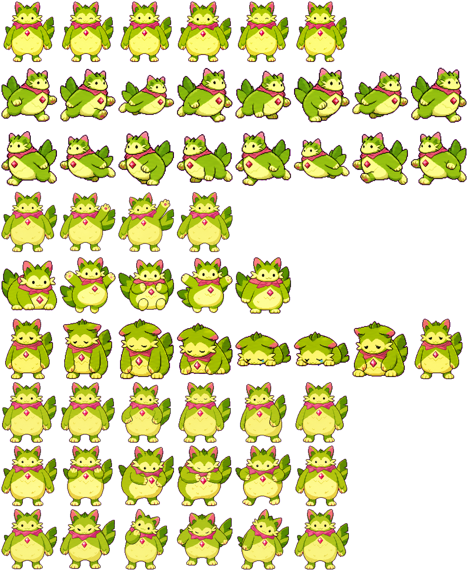 Moli Cat spritesheet preview
