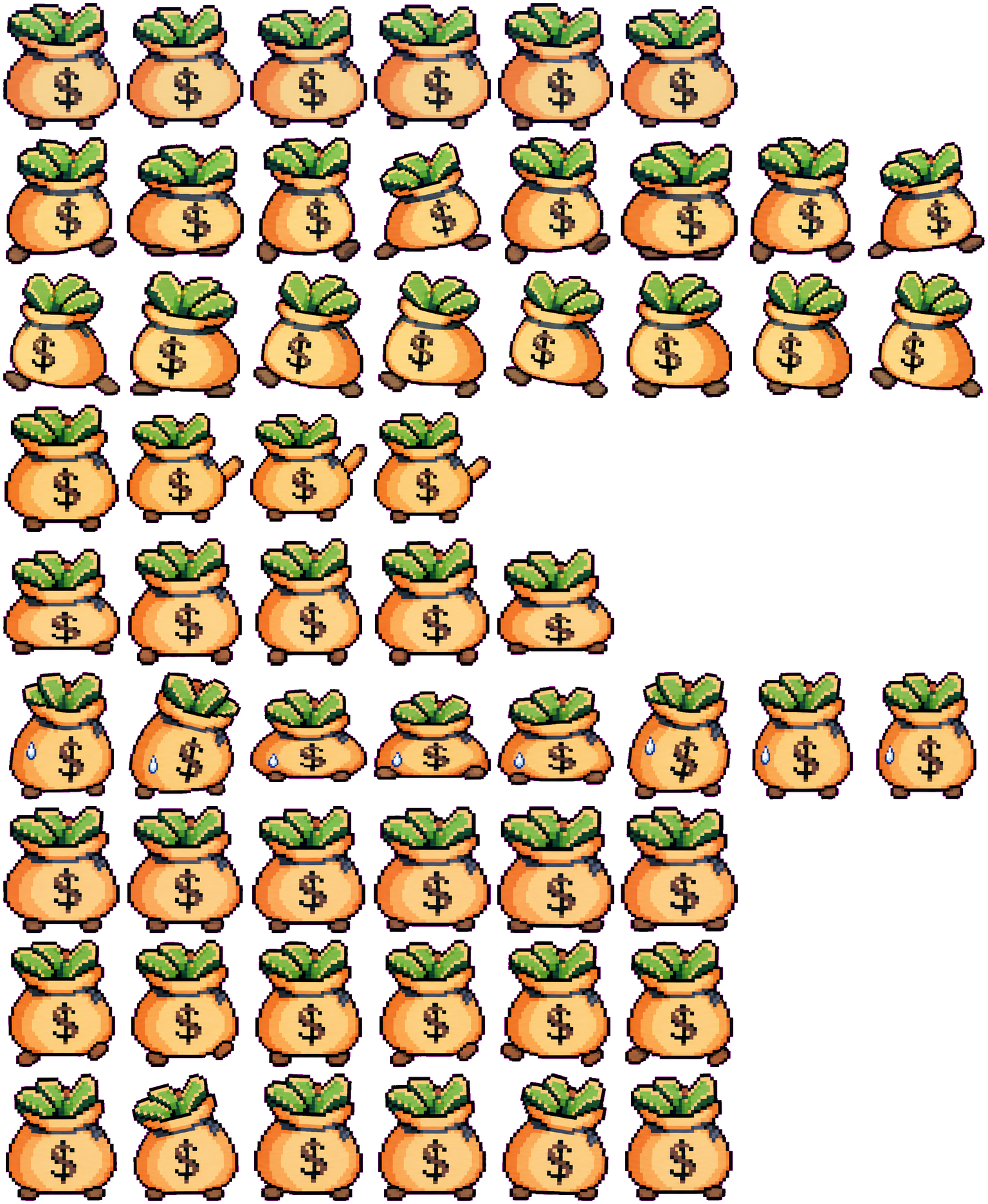Moneybag spritesheet preview