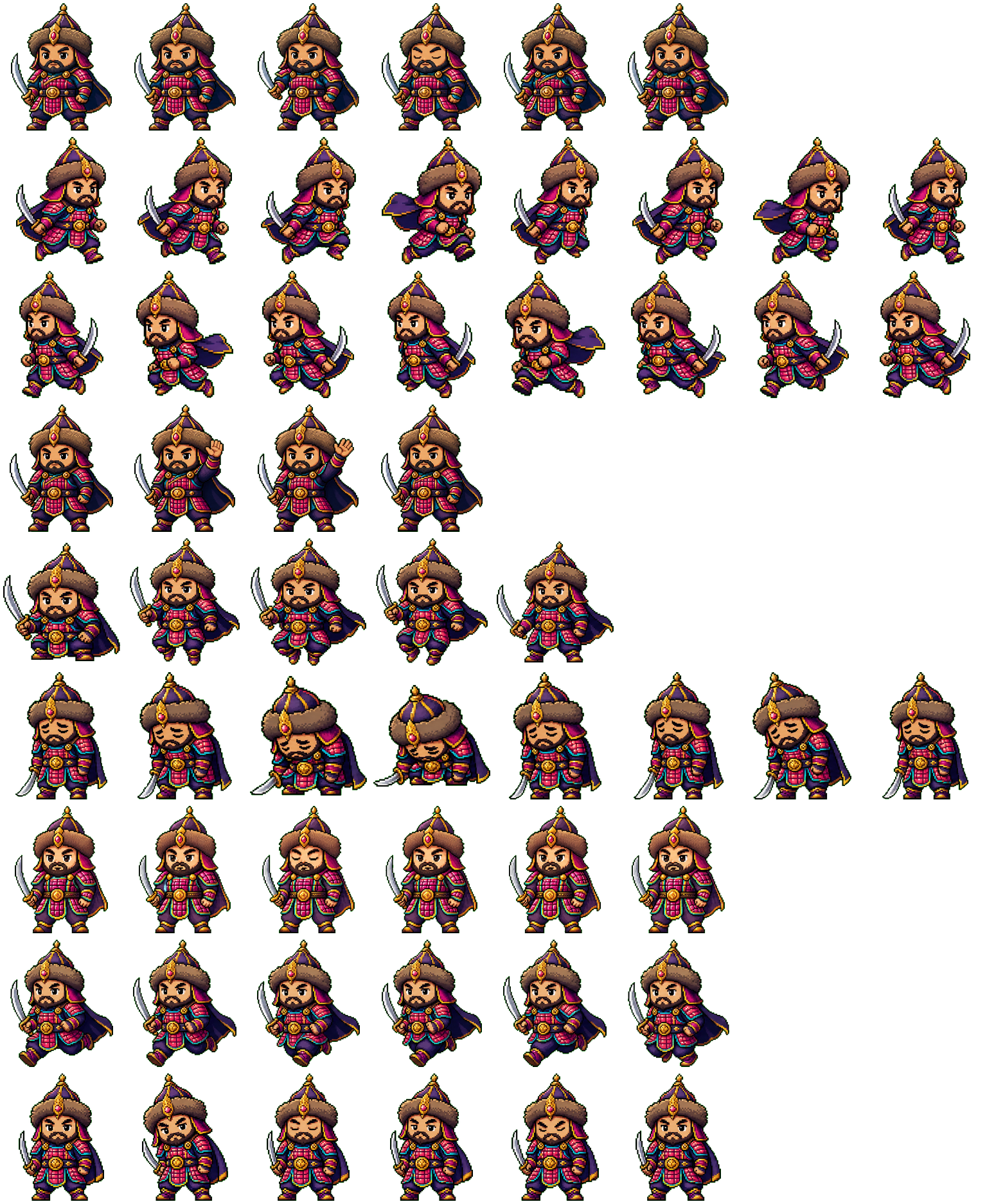 Mongol Command spritesheet preview