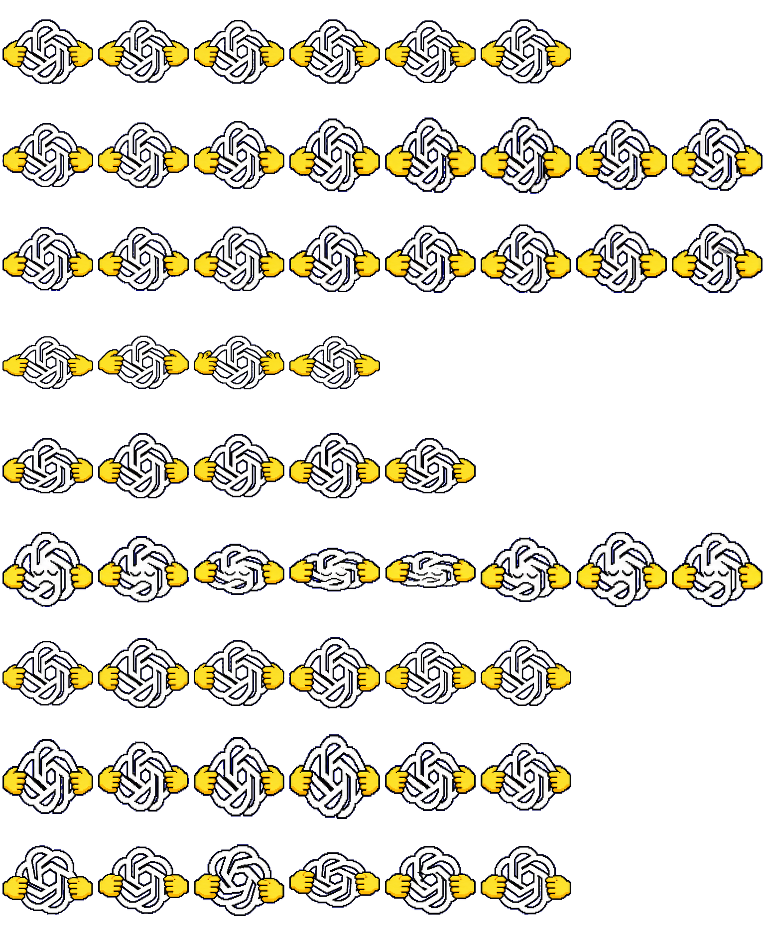 Monoblossom Hands spritesheet preview