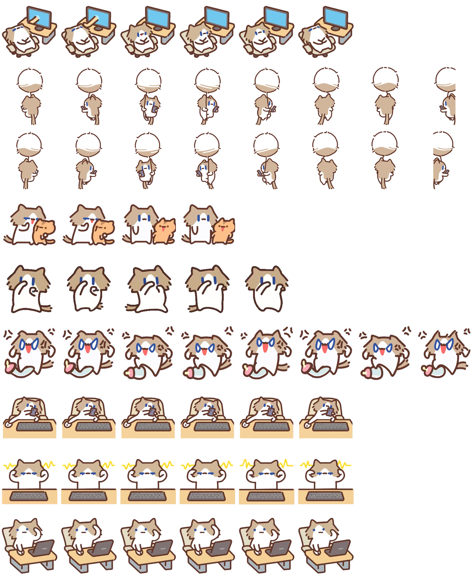 Monthly salary cat（月薪猫） Codex Pet 动态桌面宠物预览图