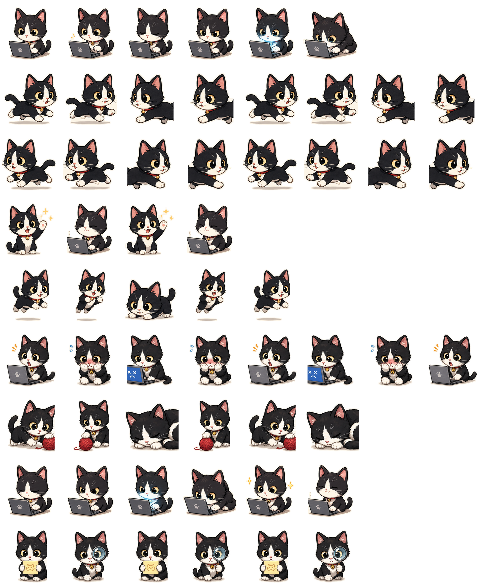MooMew Coder spritesheet preview