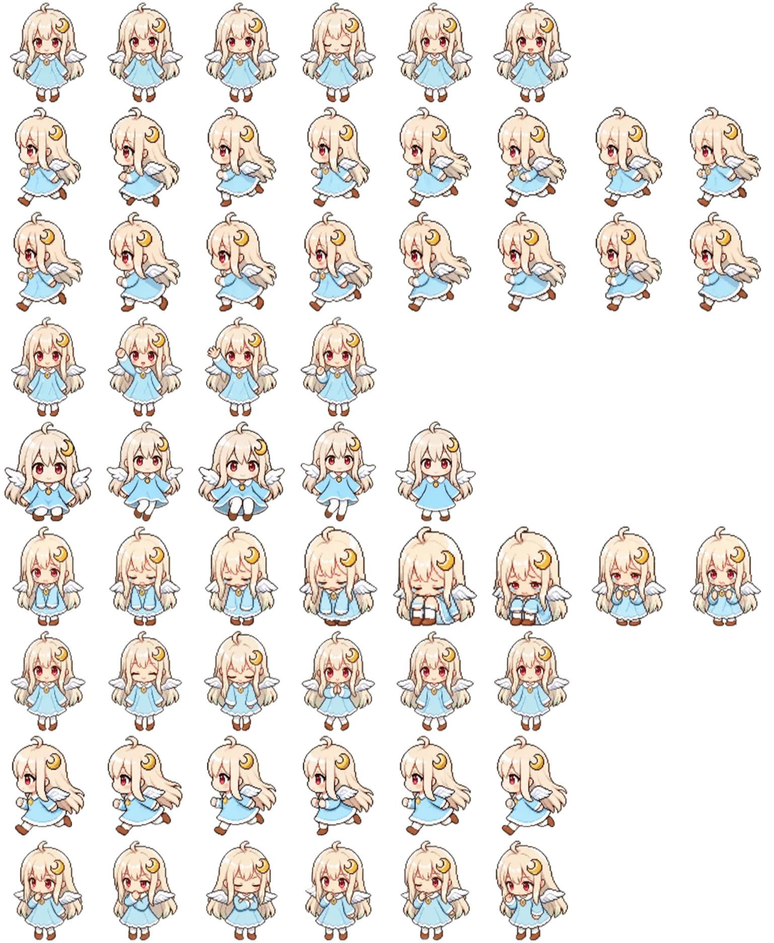 Moonlight Angel spritesheet preview