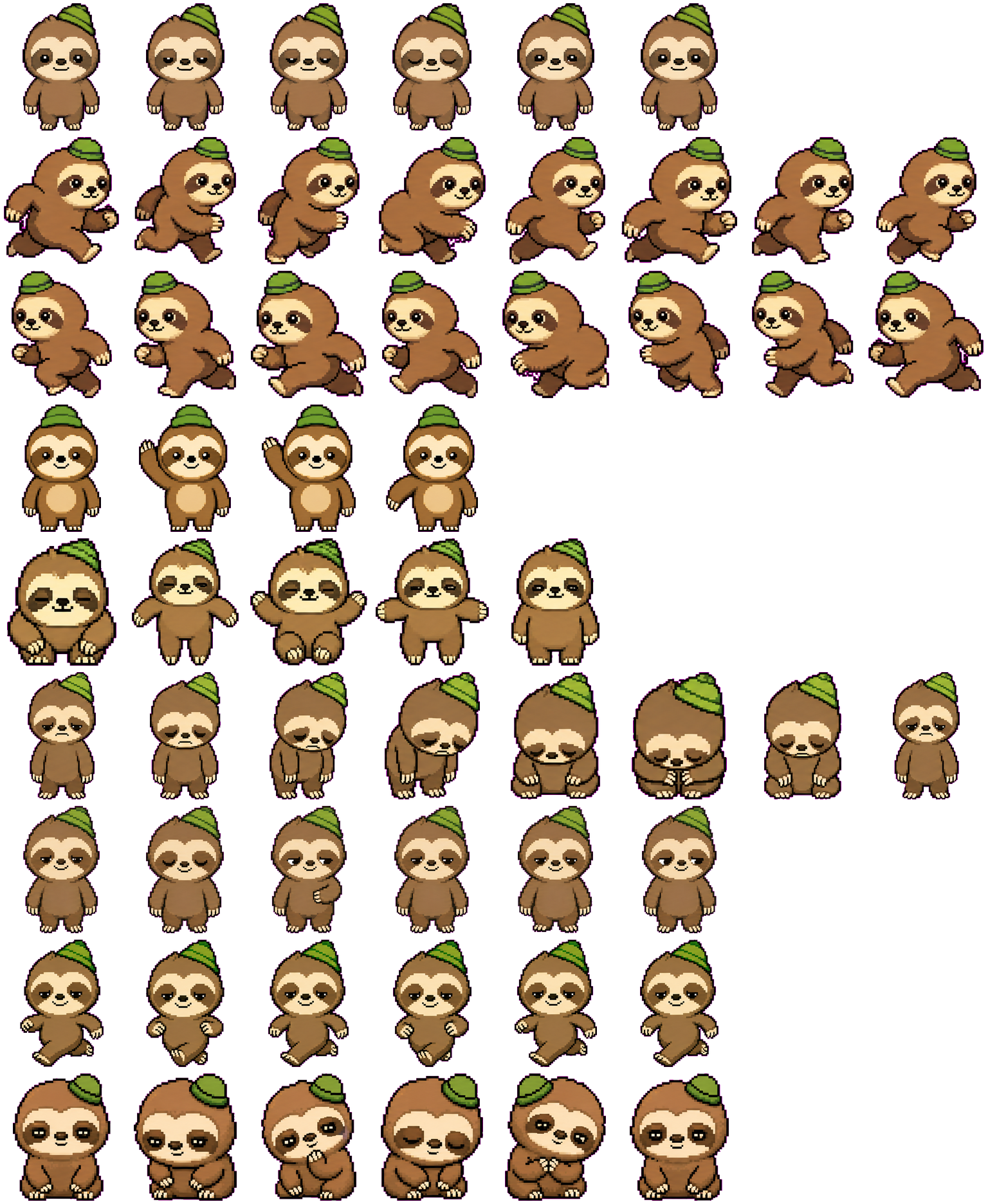 Mossy spritesheet preview