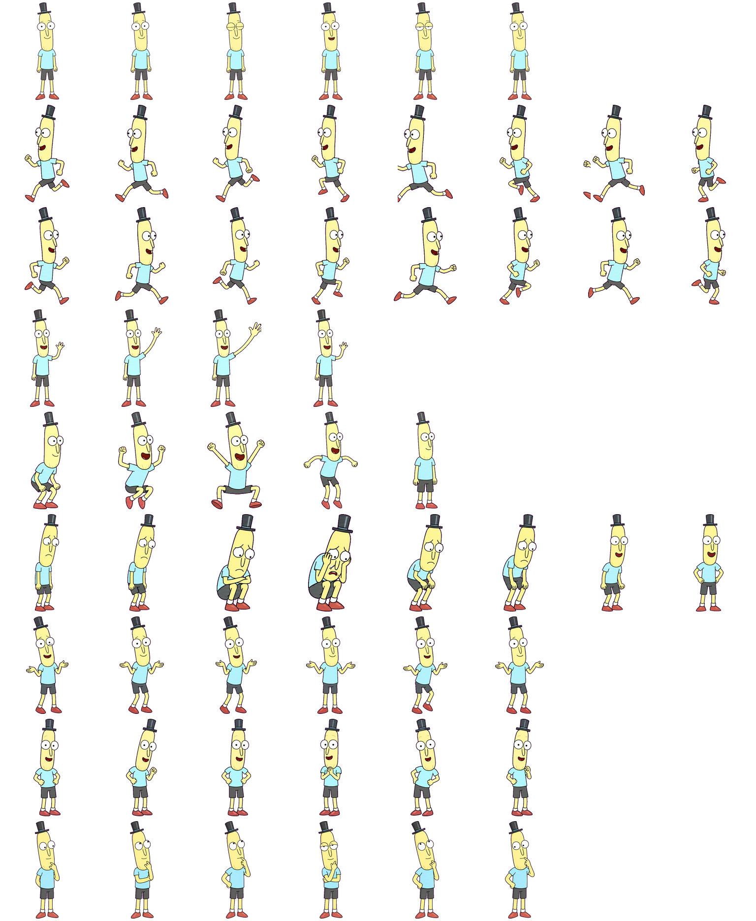 Mr. Poopybutthole animated desktop pet preview for Codex Pet