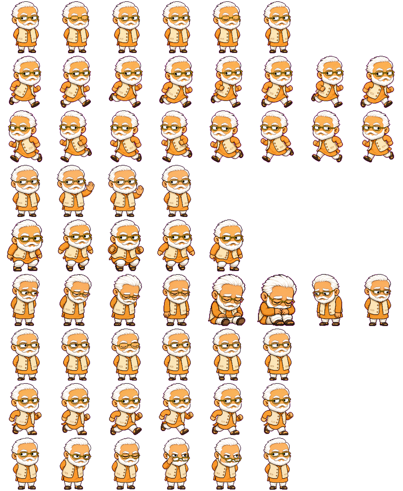 mudiji spritesheet preview