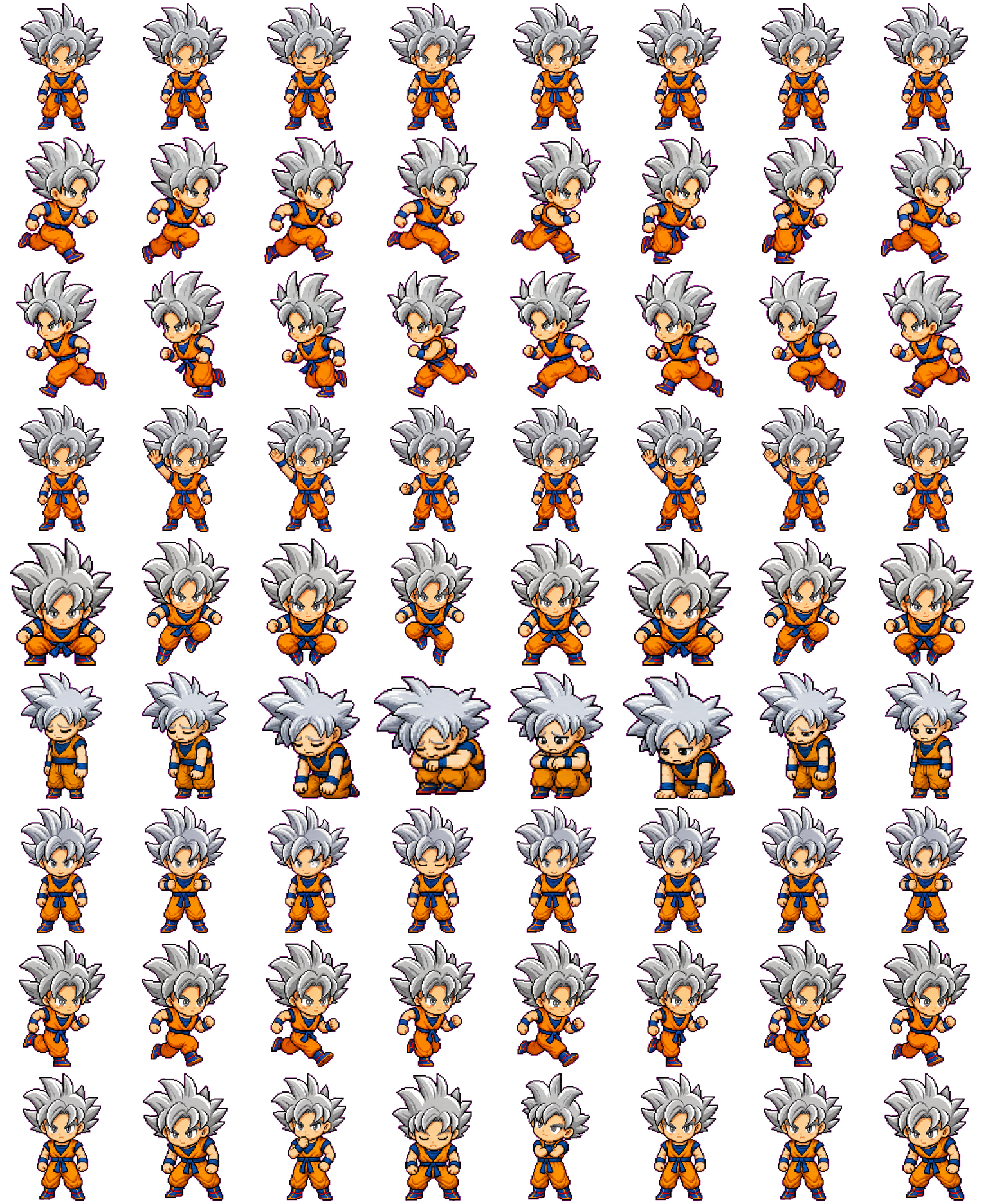 MUI GOKU spritesheet preview