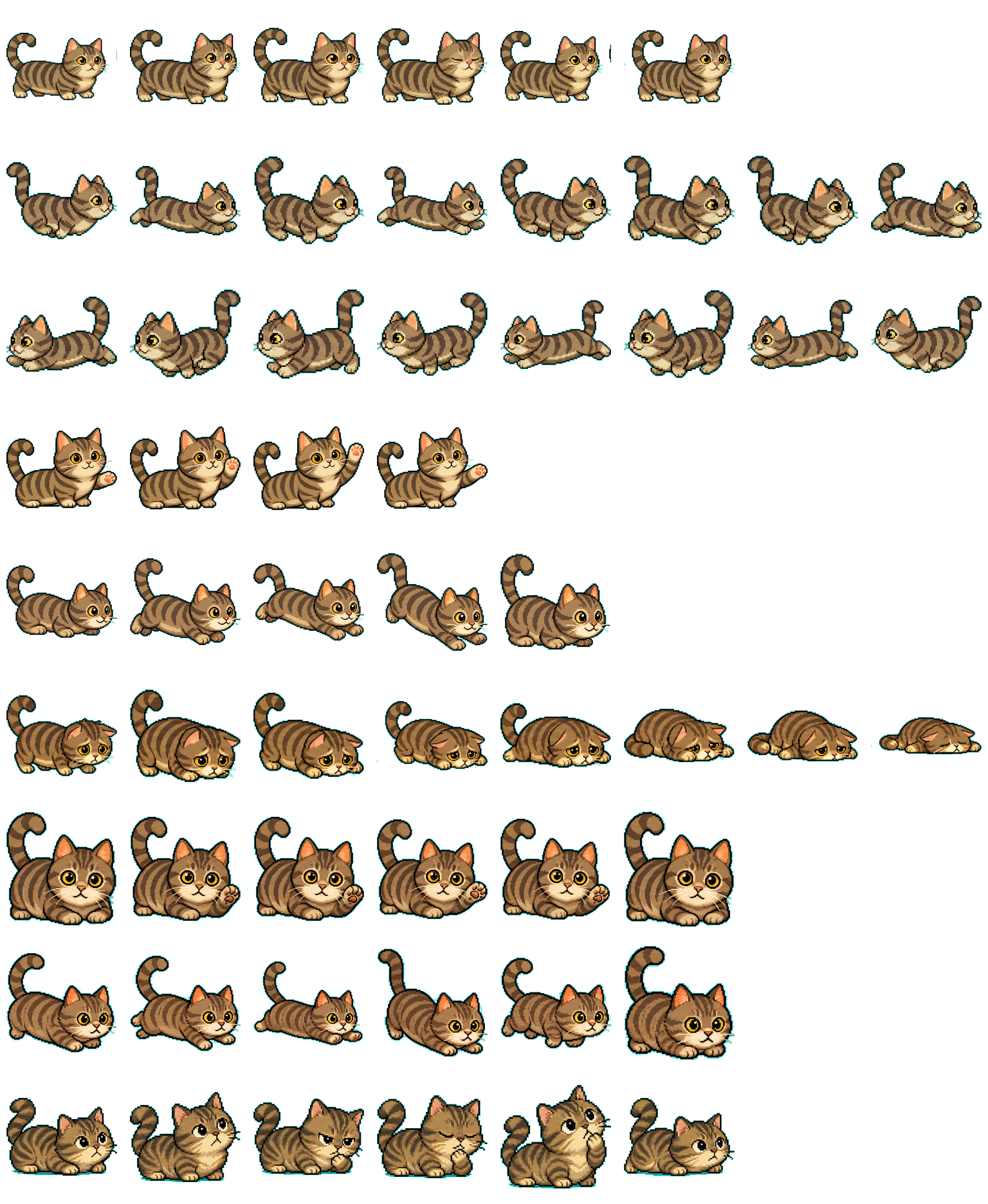 Munchkin Short Leg Cat spritesheet preview