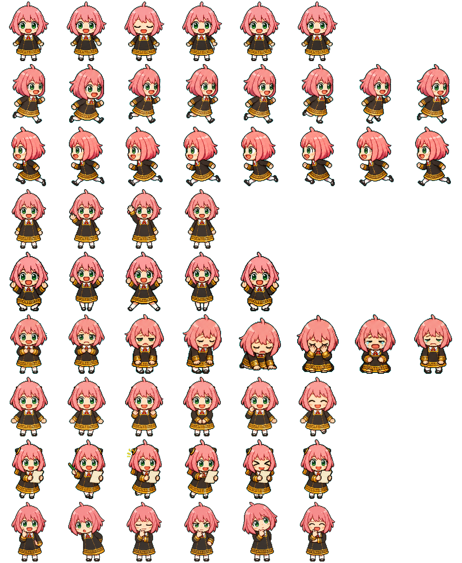 MyAnya spritesheet preview