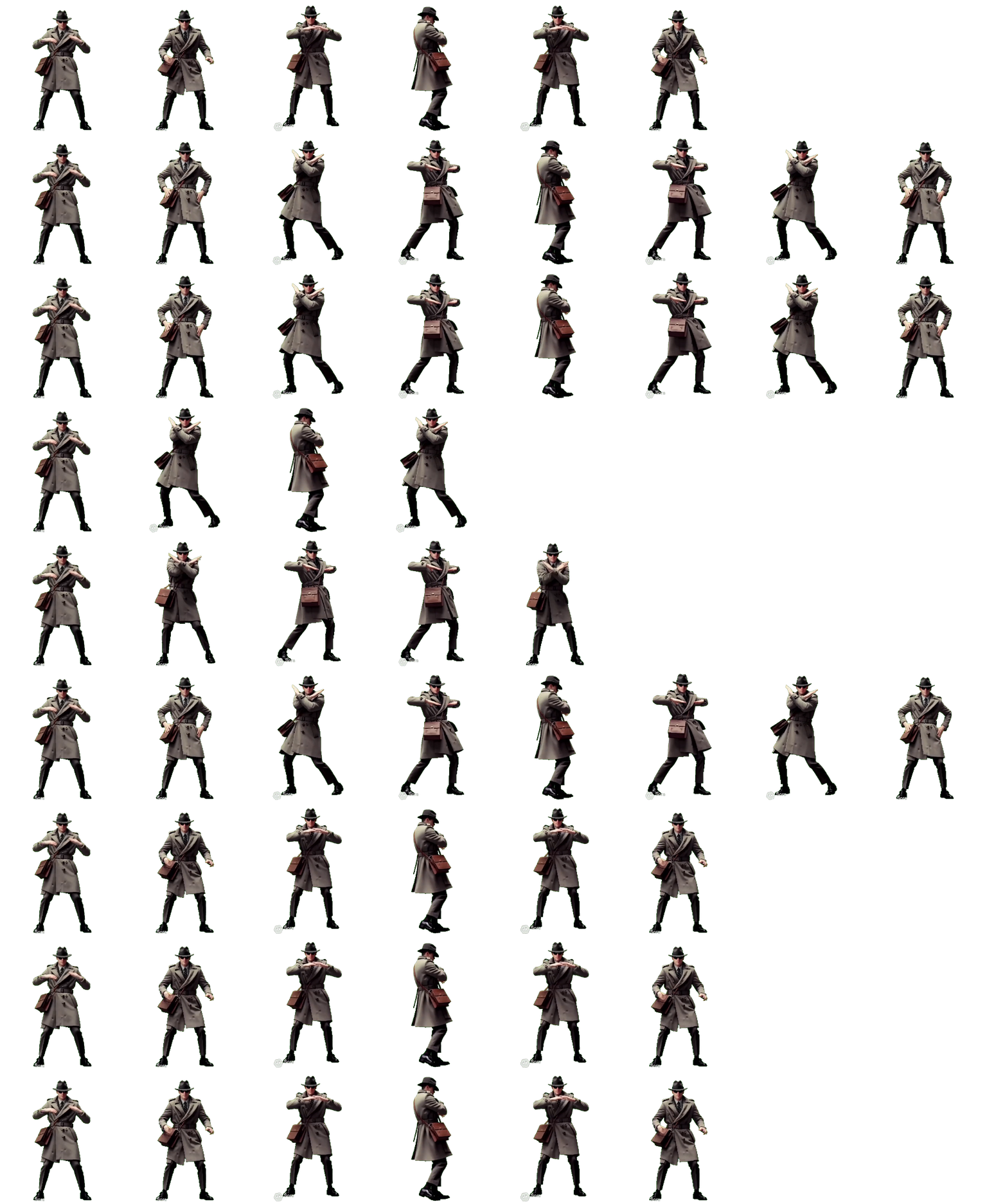 Mysterious Dancing Man spritesheet preview