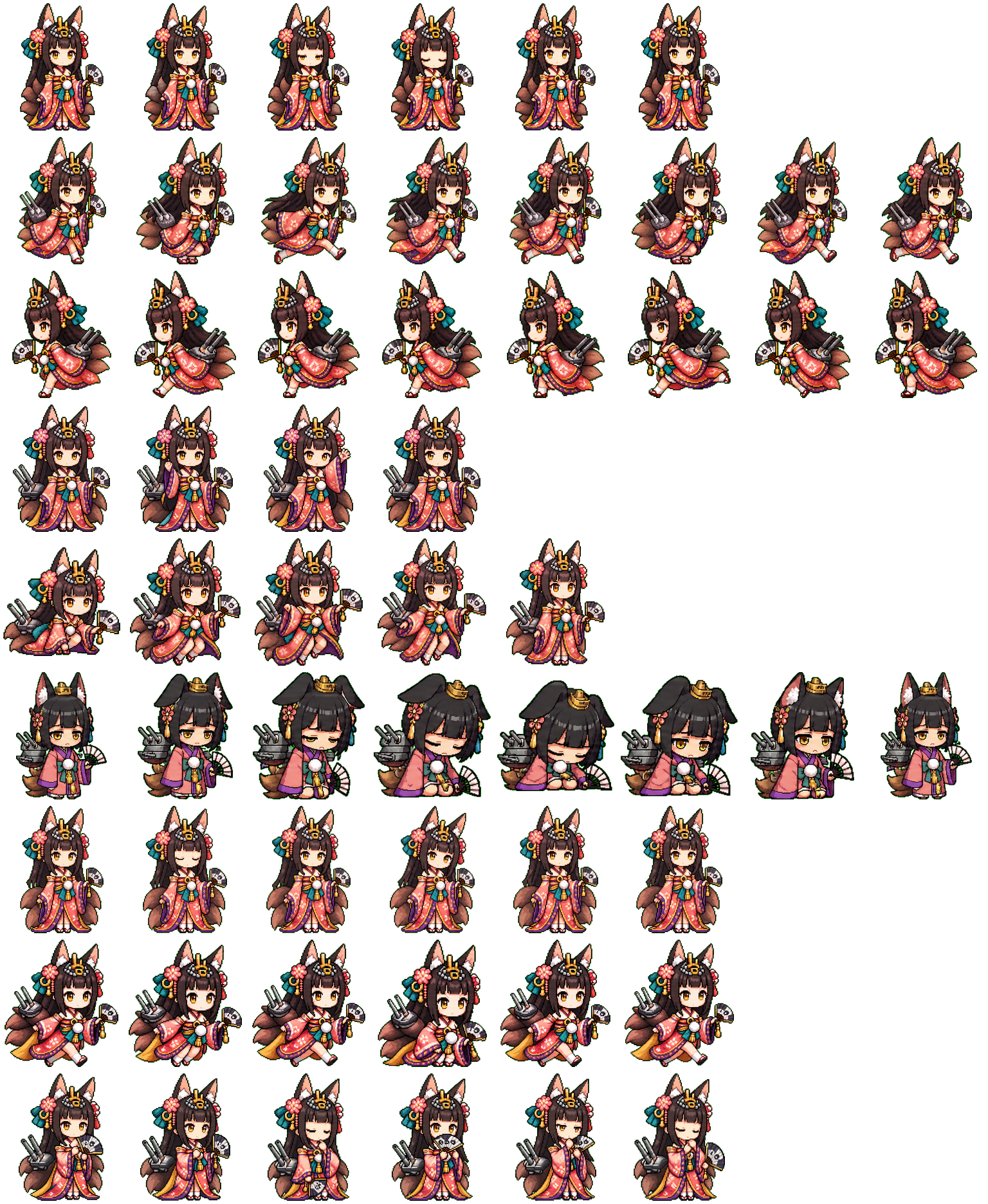 Nagato spritesheet preview