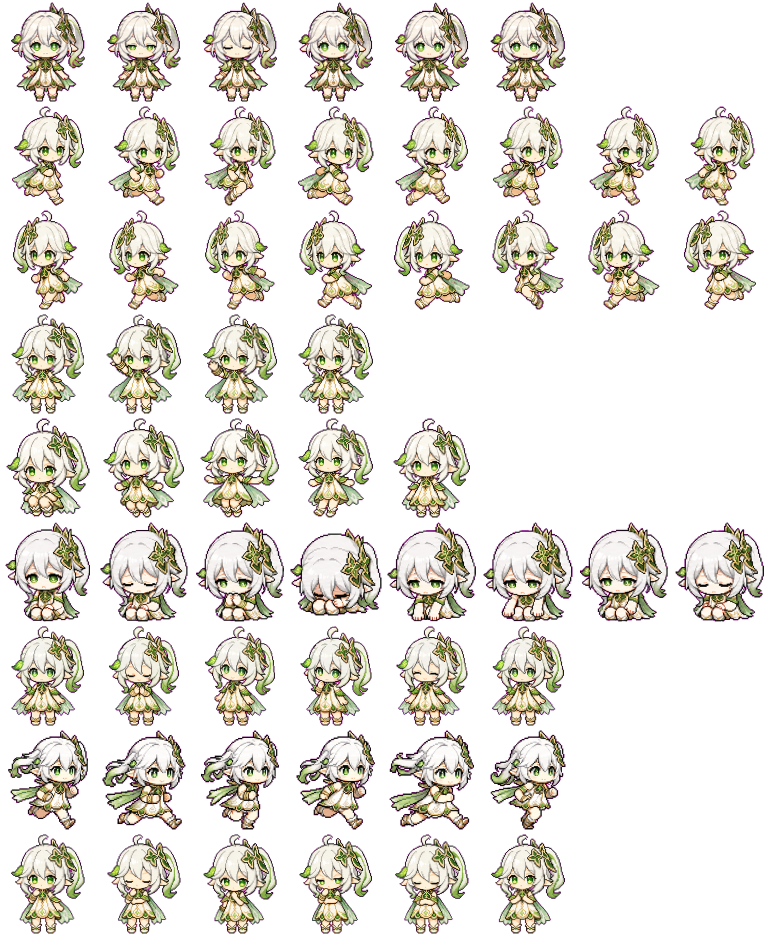 纳西妲 spritesheet preview