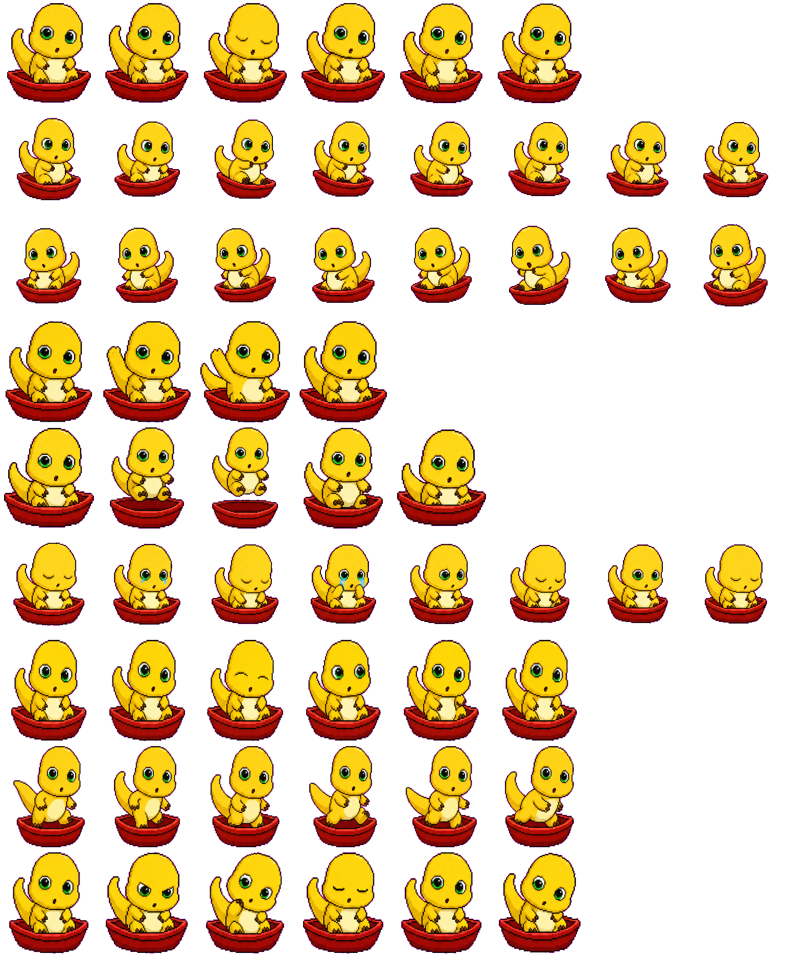 奶龙划船 spritesheet preview