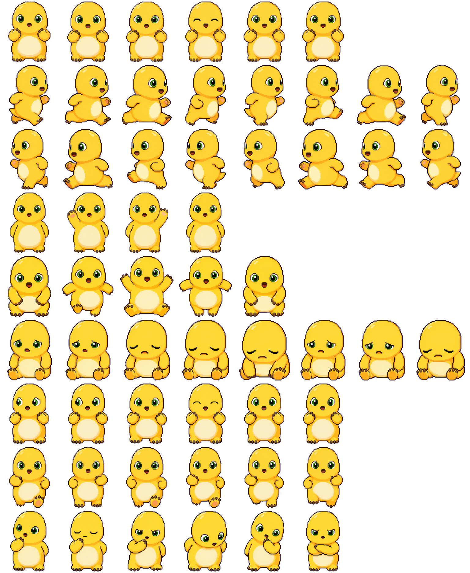 奶龙 spritesheet preview