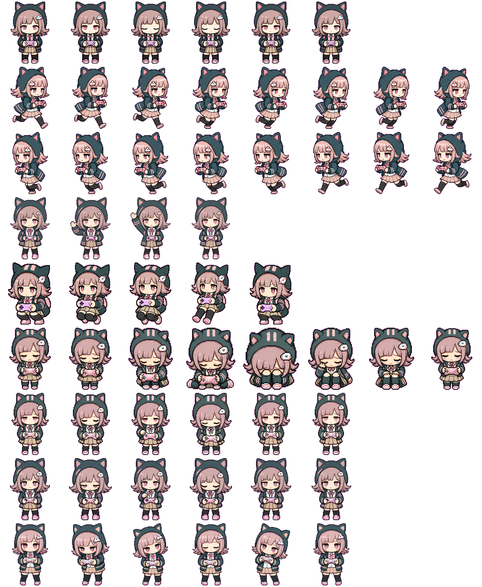 Nanami spritesheet preview