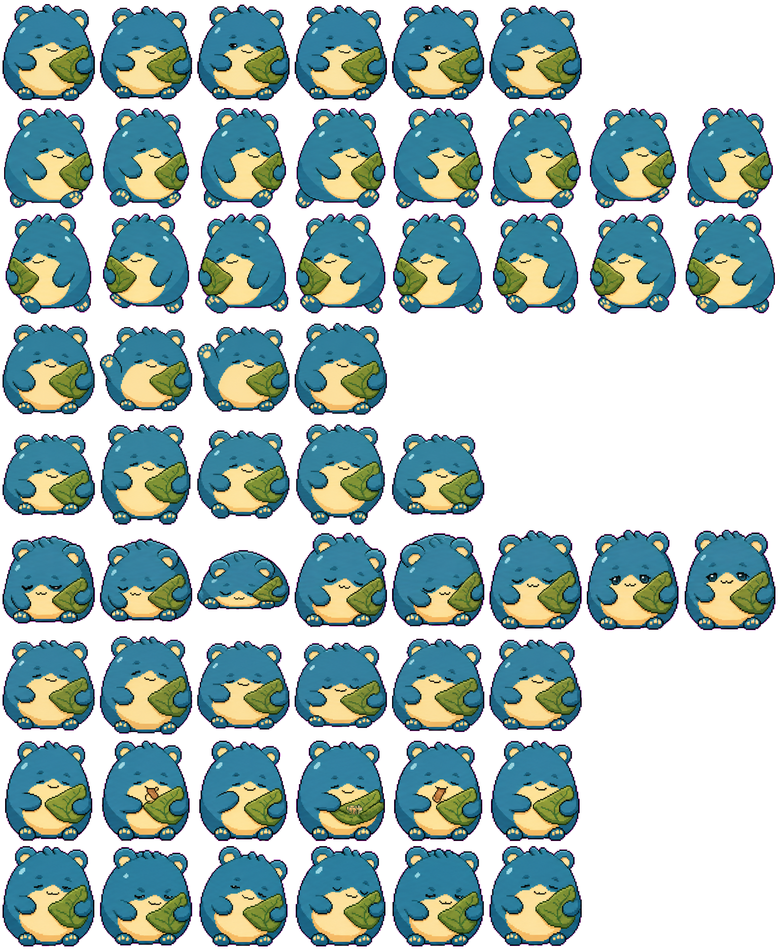 Naploaf spritesheet preview