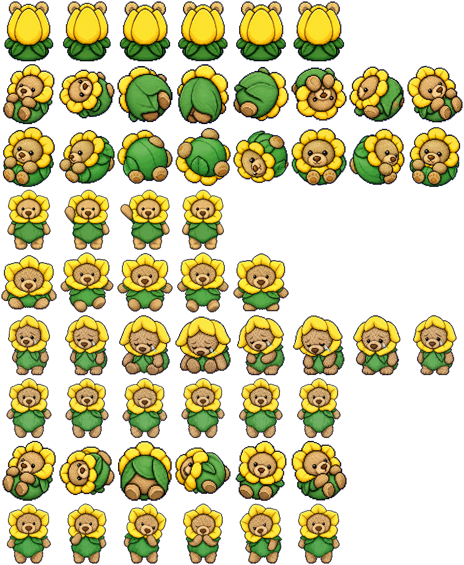 Narcibear spritesheet preview