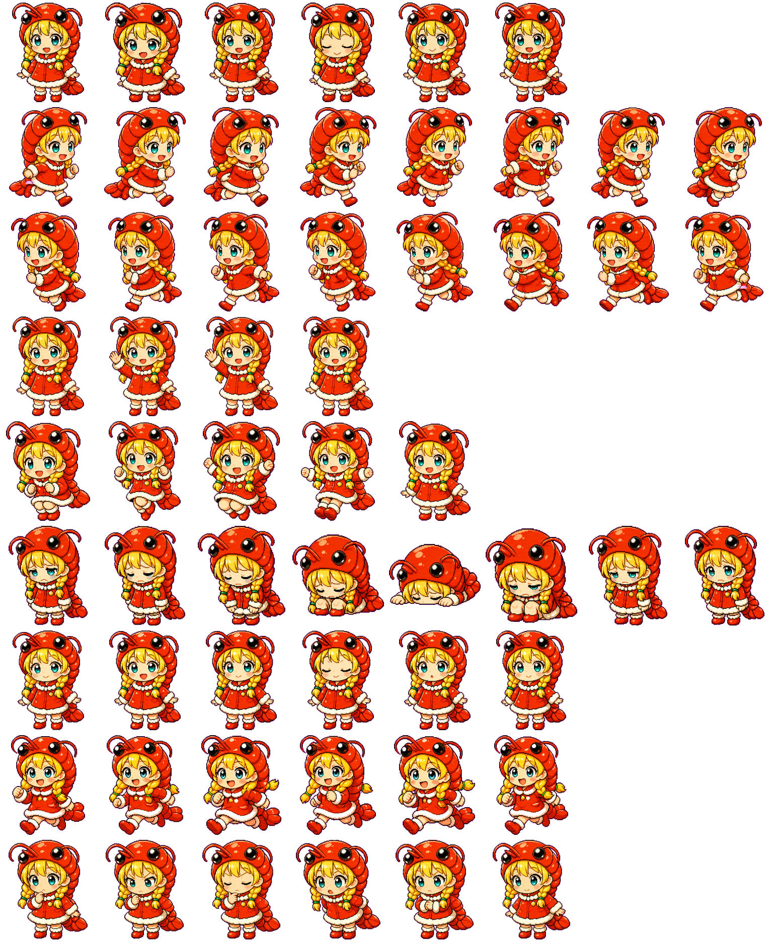 ナルエビちゃん三世 spritesheet preview