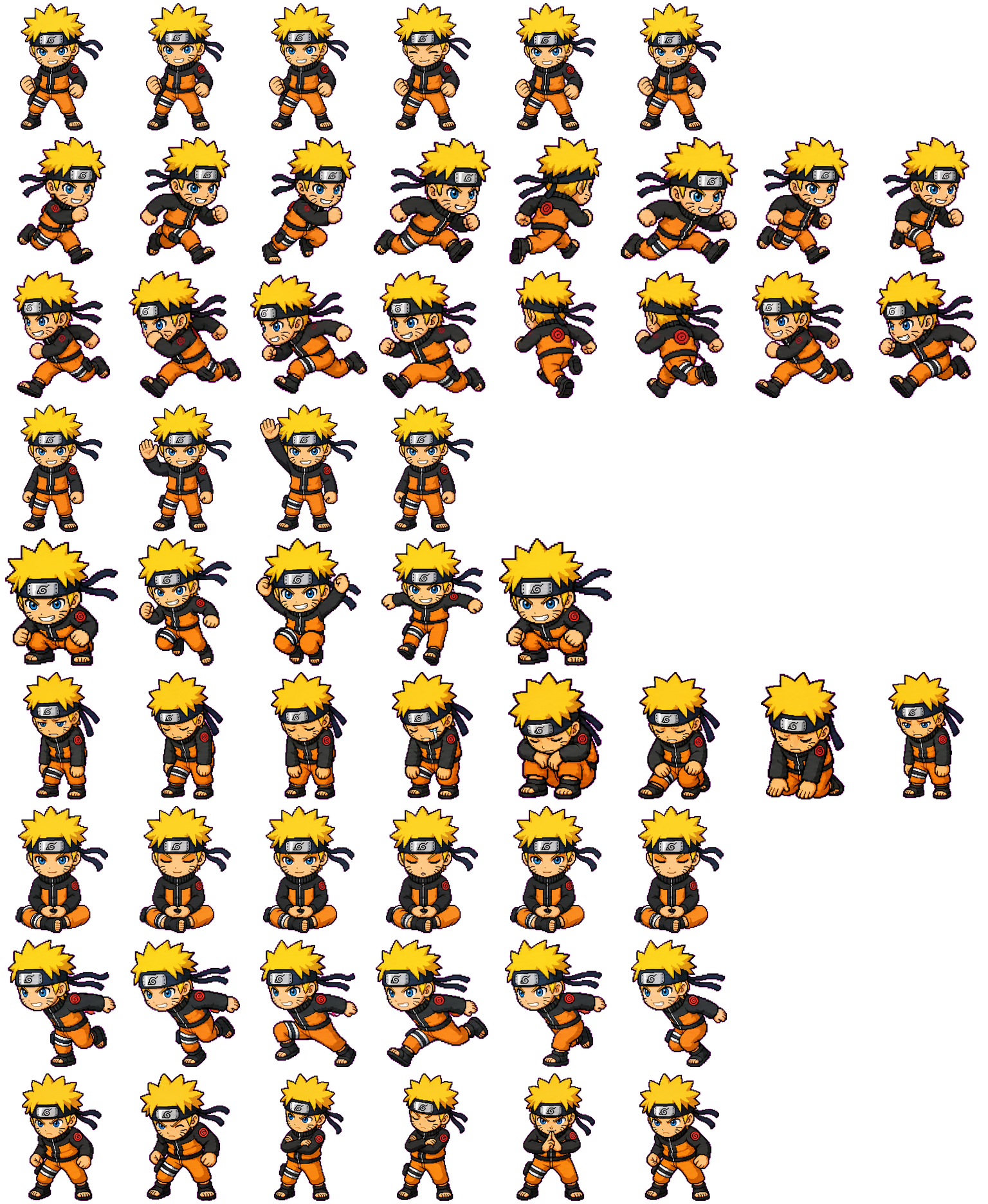 Naruto spritesheet preview