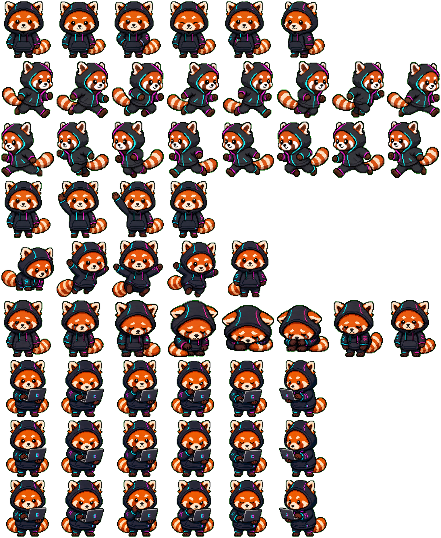Neon spritesheet preview