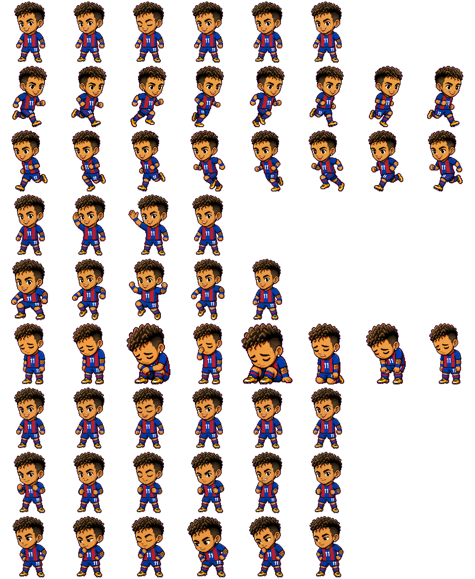 Neymar 11 animated desktop pet preview for Codex Pet