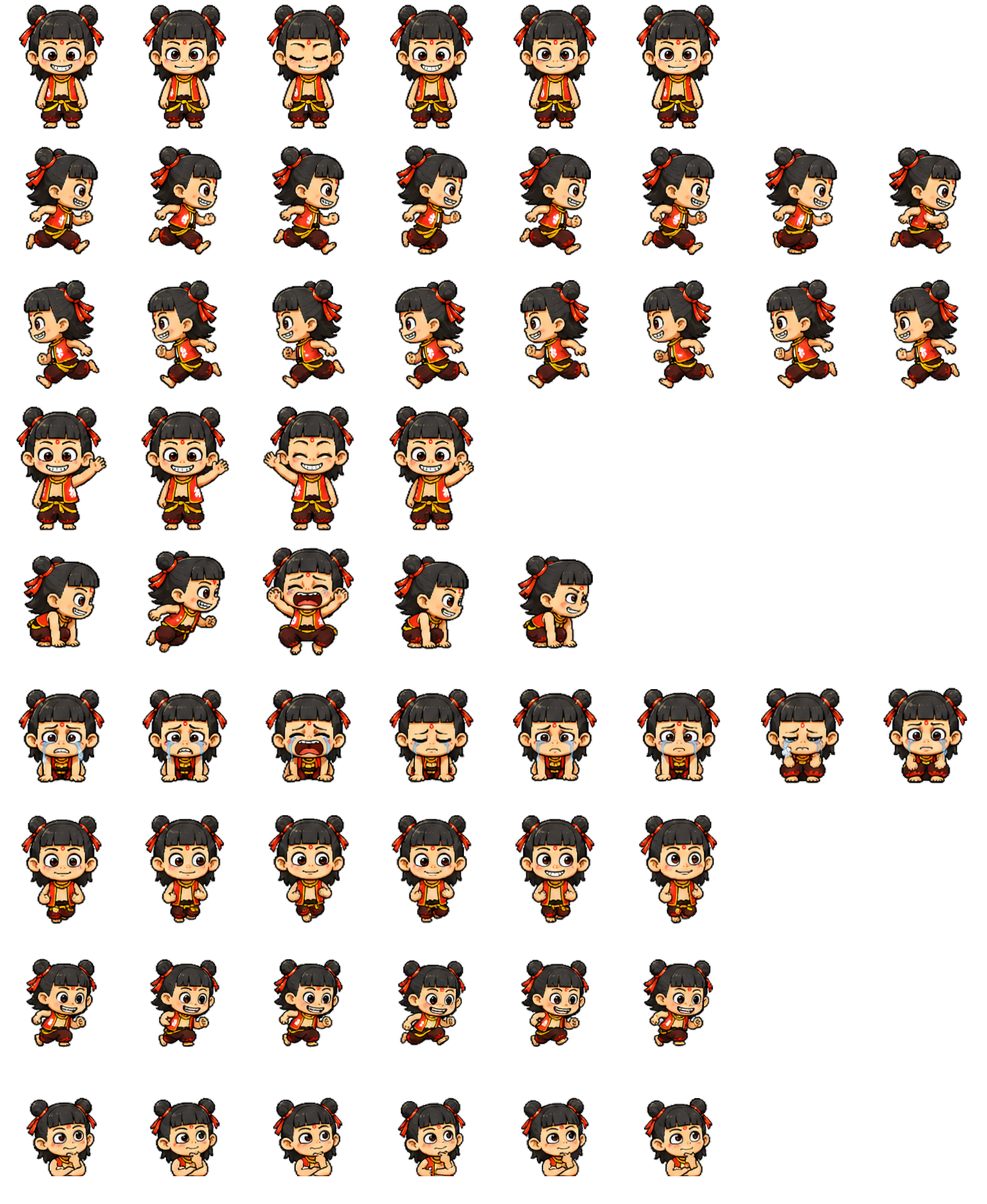 哪吒 spritesheet preview