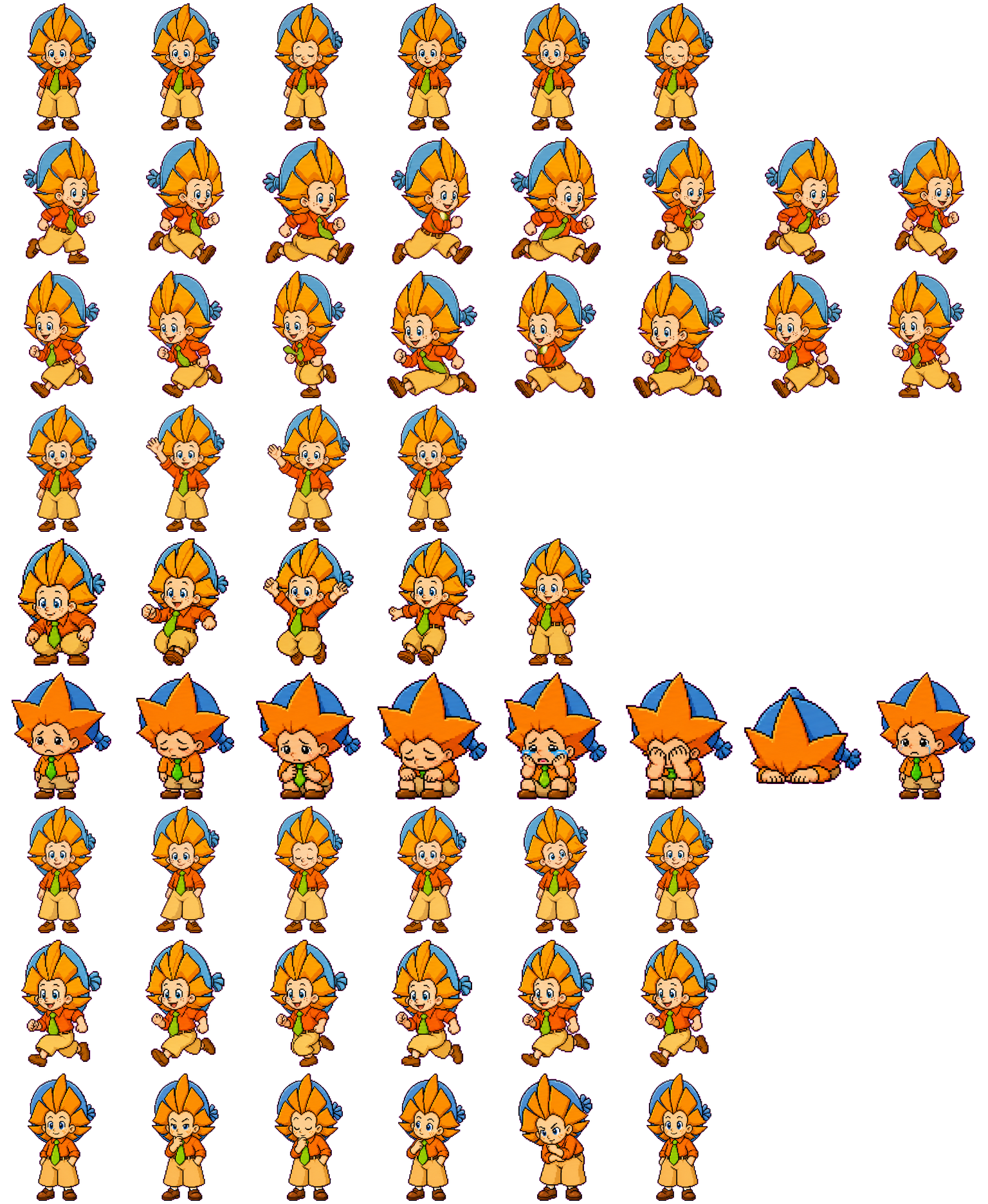 Neznaika spritesheet preview