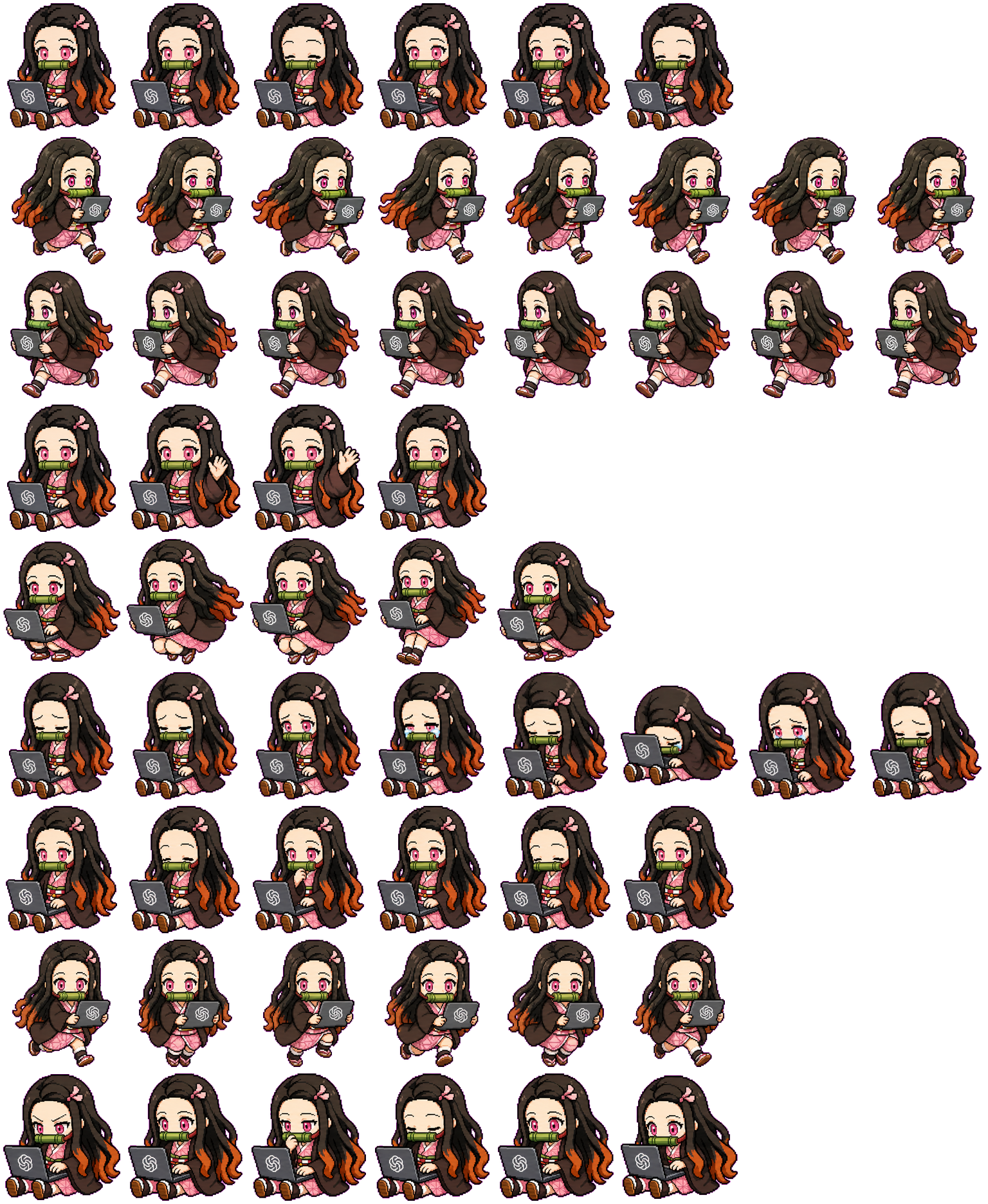 NezukoCoder spritesheet preview