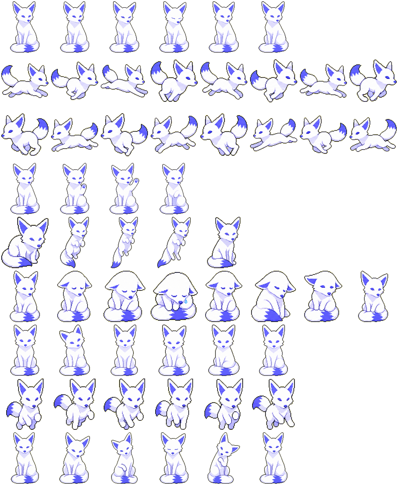 Nightly Fox spritesheet preview