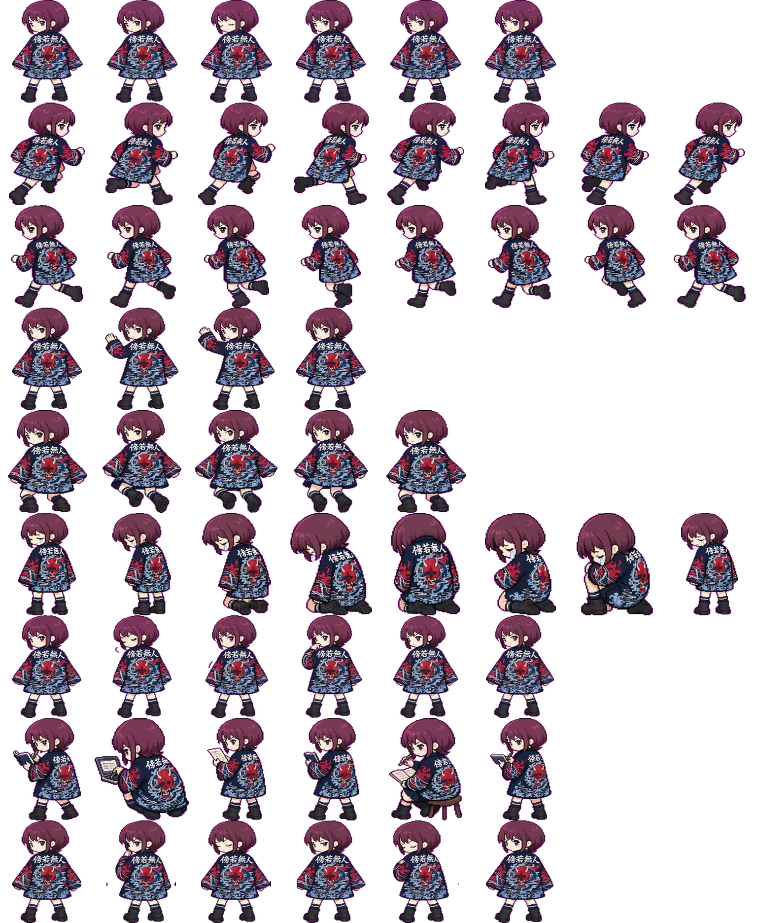Nina spritesheet preview