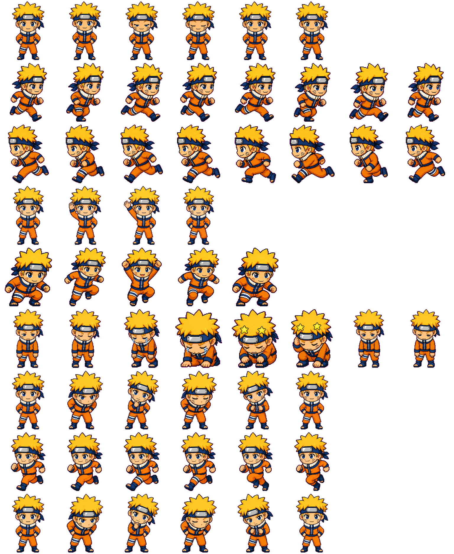 Ninja Naru spritesheet preview